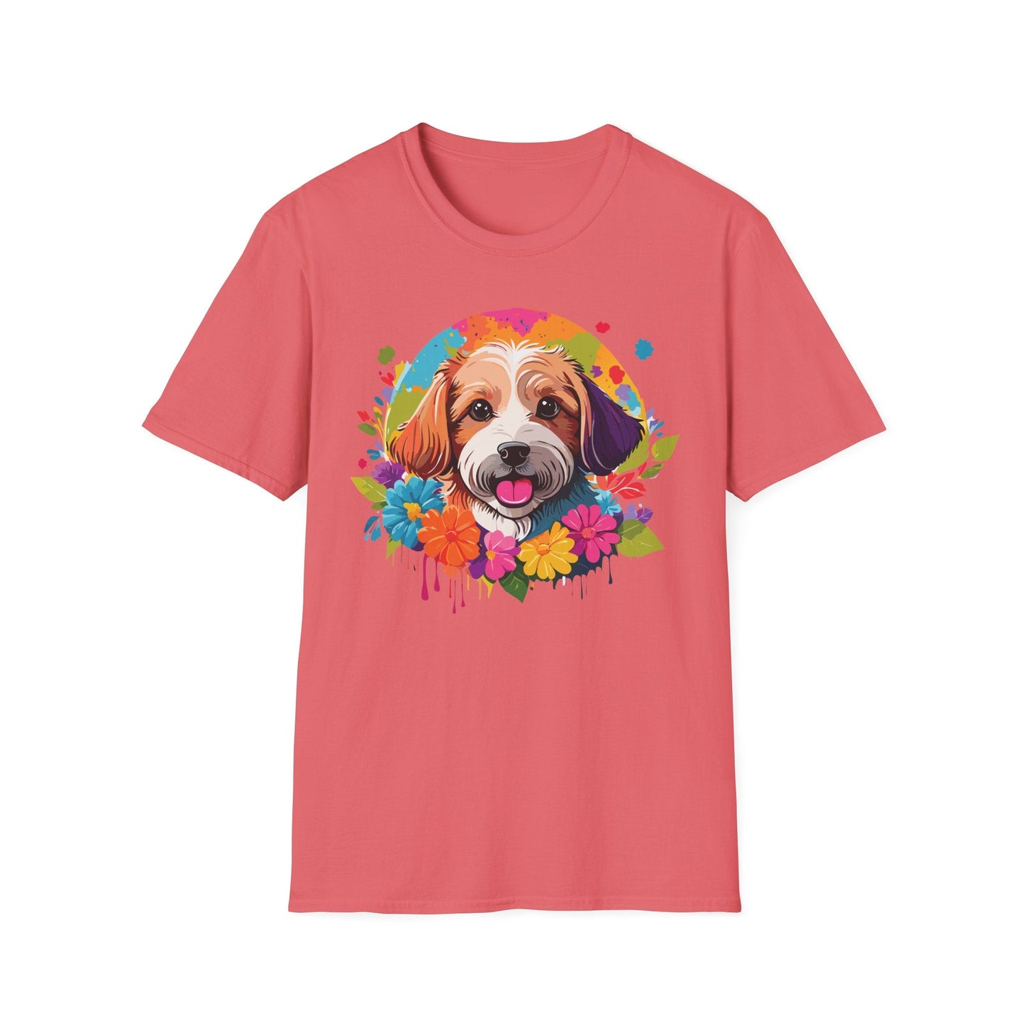 Unisex Dog Shirt Softstyle Cotton Tee Gildan 64000 Animal Tee