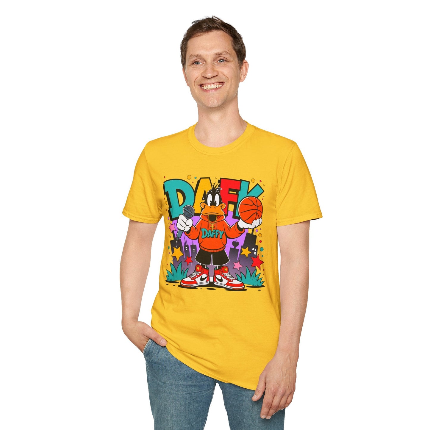 Funny Animals Cartoon T Shirt Unisex Graphic Tee Animation Shirt Softstyle Cotton