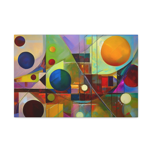 Abstract Oil Painting Print Canvas 24x16, 30x20, 36x24, 48x32, 60x40 Bright Latex Inks, Pine-Wood Inner Frame ABH-30