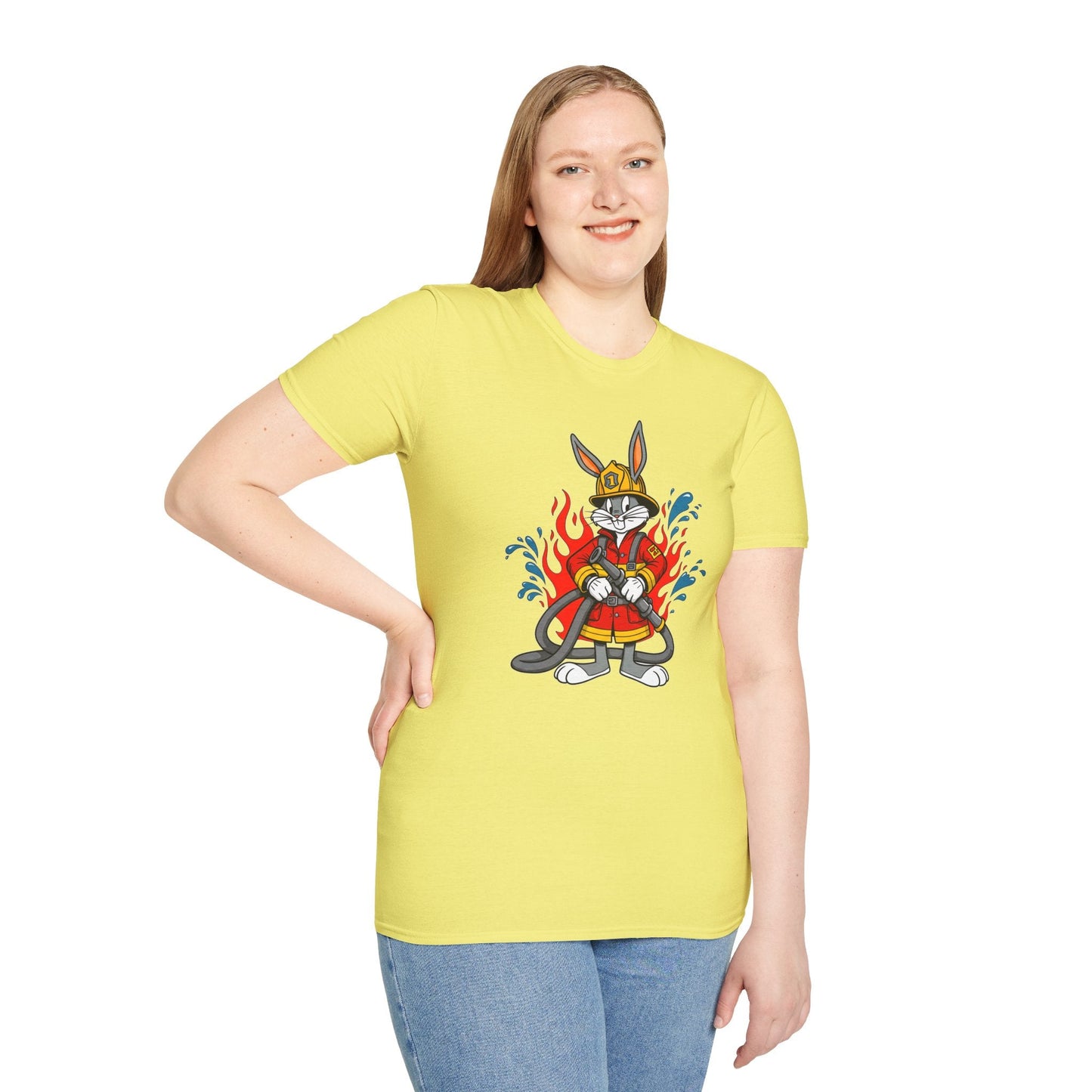 Bugs Bunny T Shirt Unisex Cartoon Tee Softstyle 64000 Cotton Graphic Tee For Fans