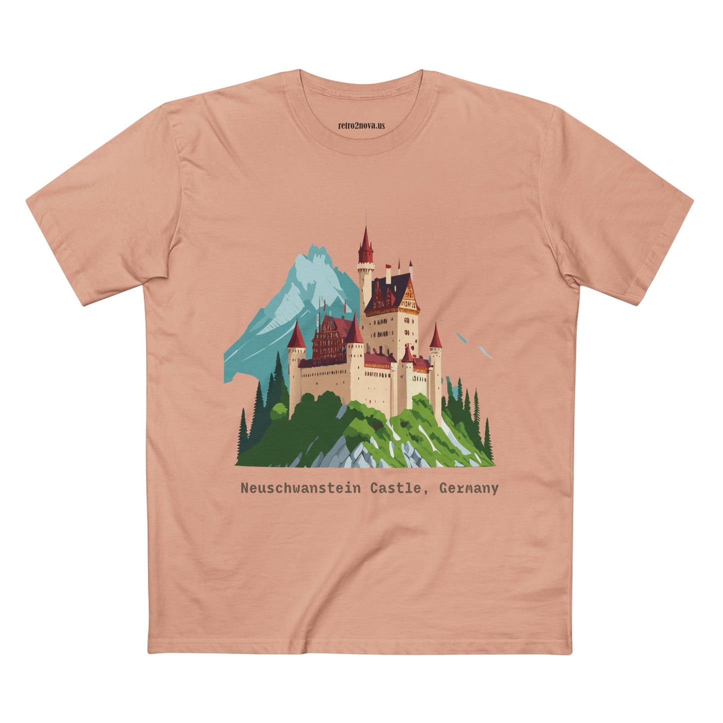 Travel Shirt Germany TT-14 Unisex Premium Cotton Tee With Original Art Design For Tourists