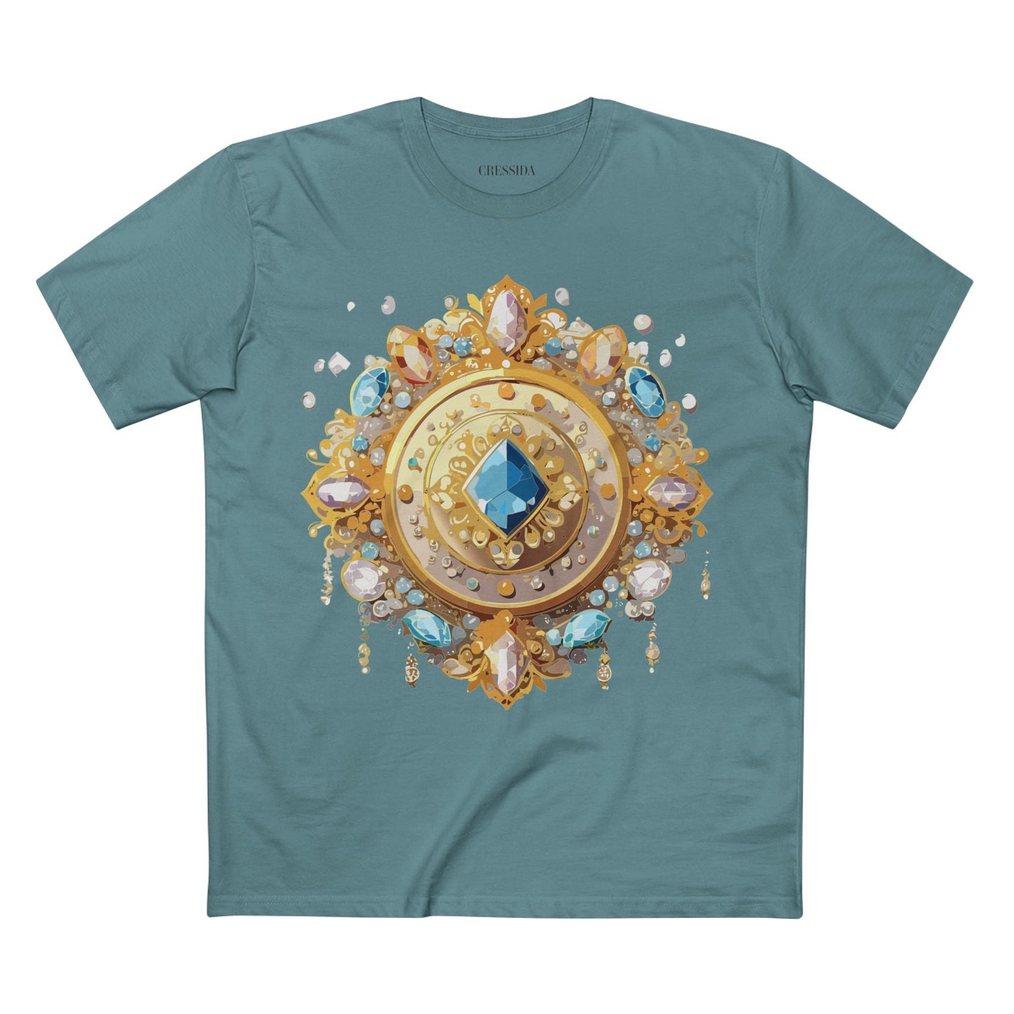 Medallion Graphic T-Shirt Unisex 100 Cotton With Gold Art Design Medal Tee 23
