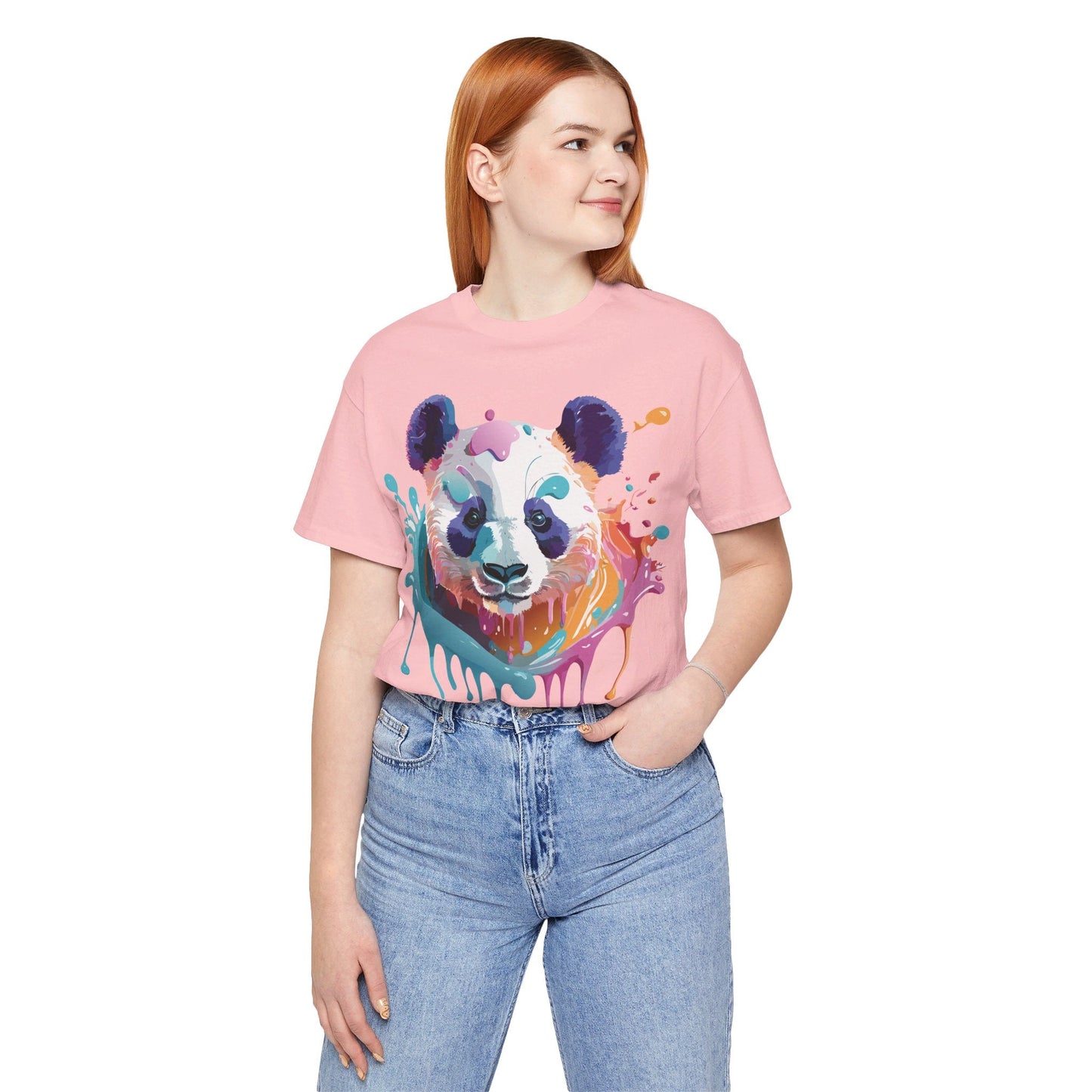 Panda Graphic Tee Unisex Vintage Inspired Art Design By Adelpha Premium Jersey Short Sleeve