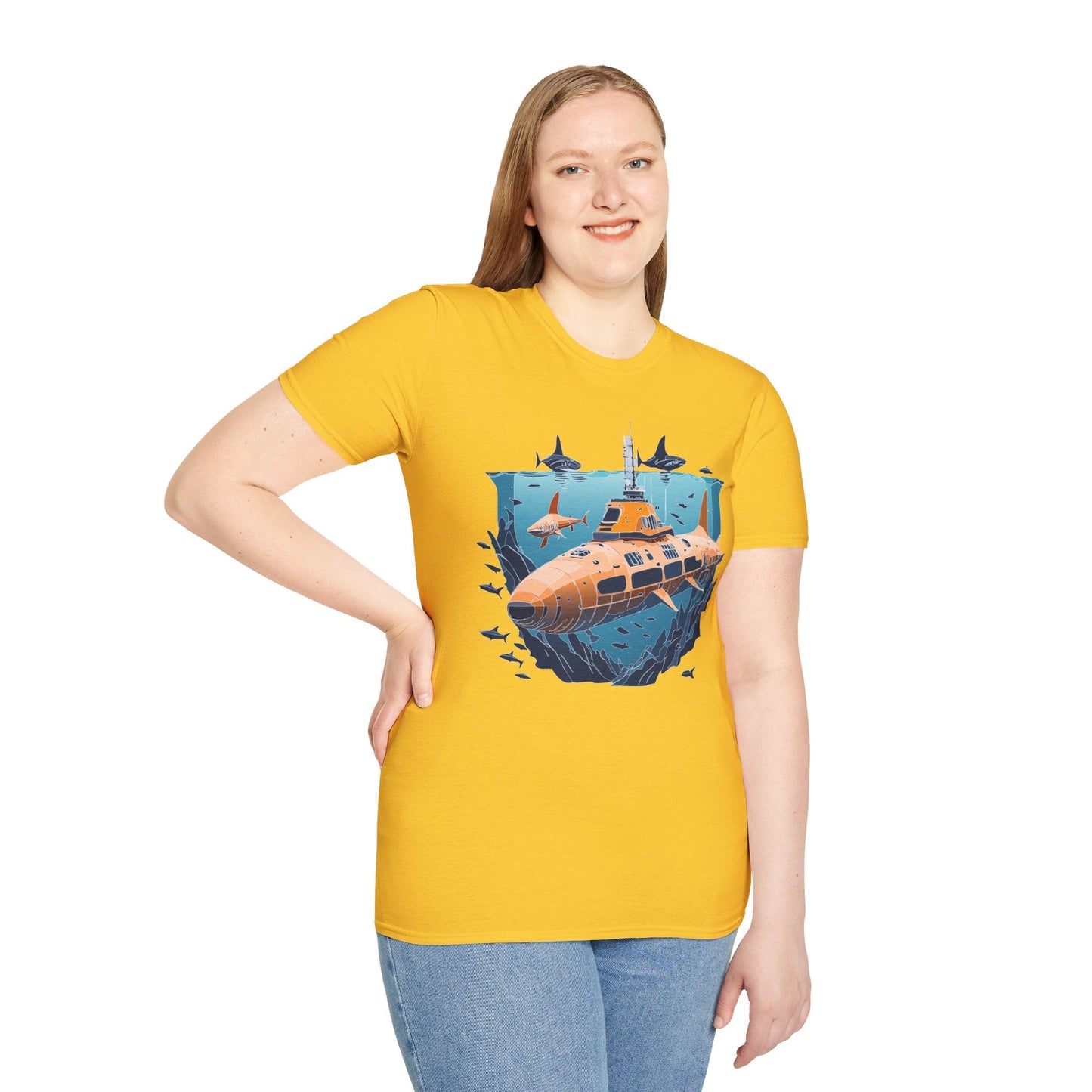Ocean Graphic Unisex Softstyle Cotton Tee 10