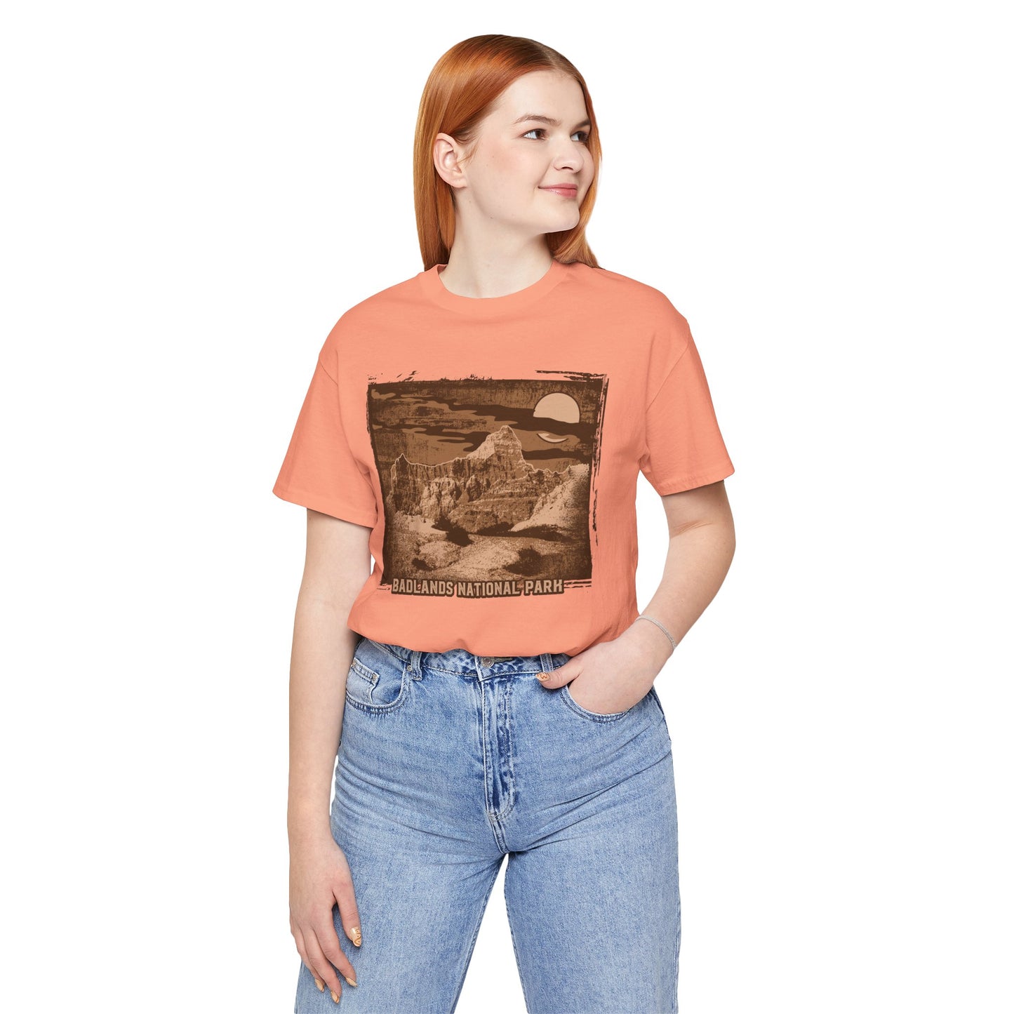Badlands Retro Poster Graphic Design Tee, Badlands Shirt, Vintage Tees, Art Design T-Shirt, Graphic Tee, Retro Art Shirts