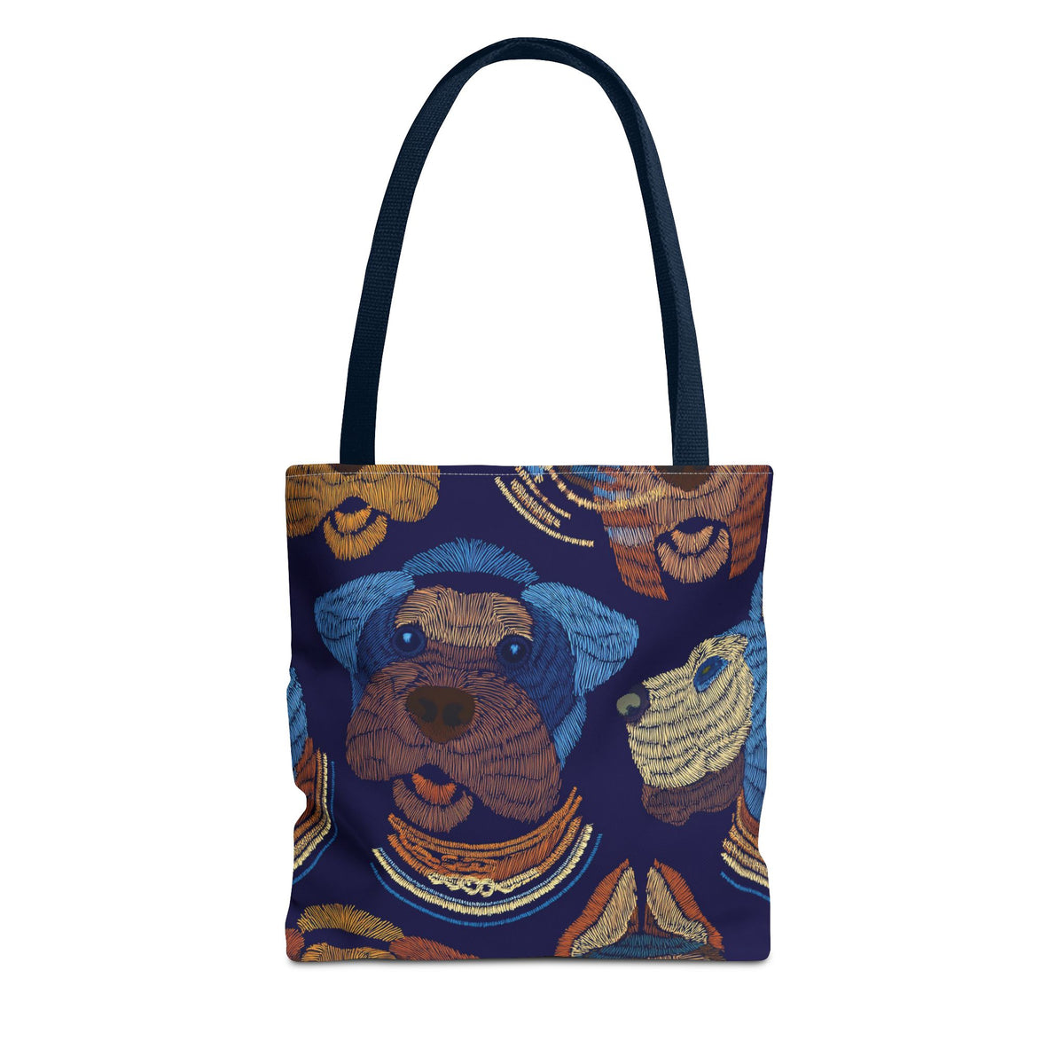 Denim Fabric Imitation Print Unisex Canvas Bag Poly Spun 3 Sizes Tote Bag 191-14