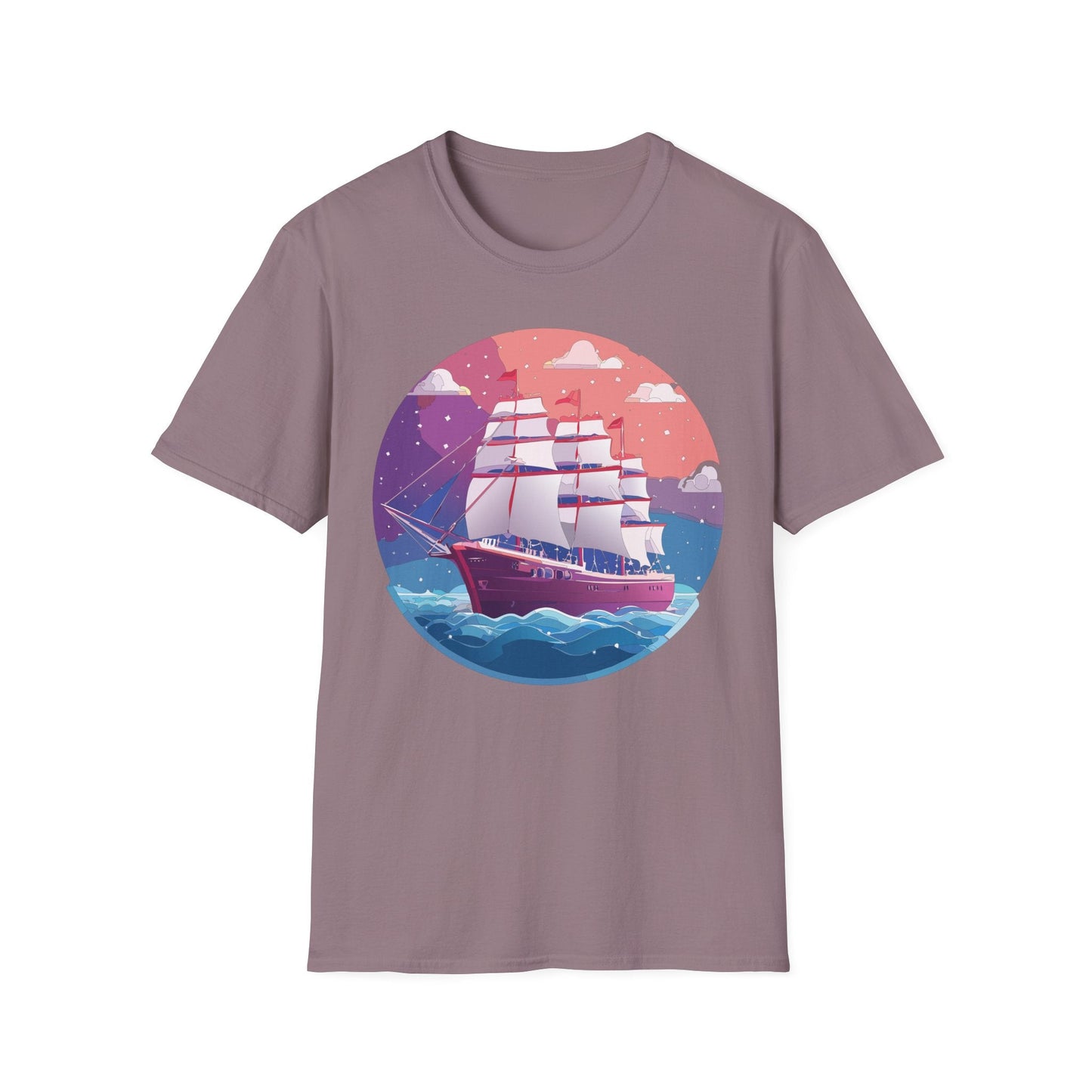 Unisex Gildan Softstyle 64000 T Shirt Ship Frigate Vessel Tee For Maritime Enthusiasts