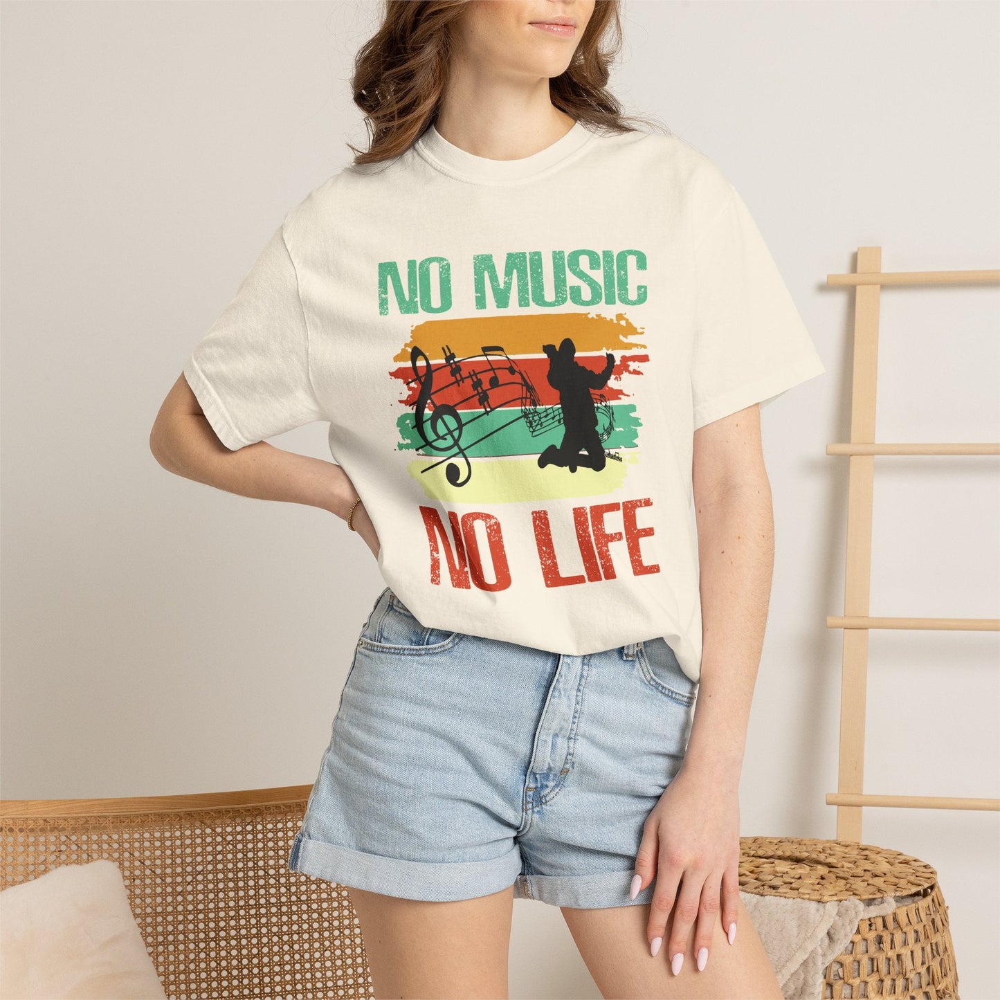 Music Graphic Design Unisex Cotton T-shirt 020