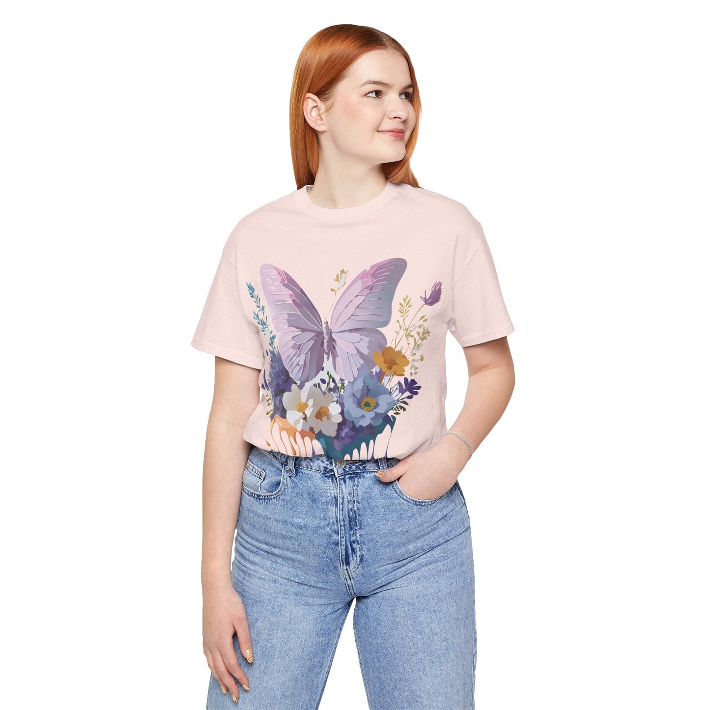 Adelpha Graphic Butterfly Unisex Short Sleeve Graphic Tee Art Design