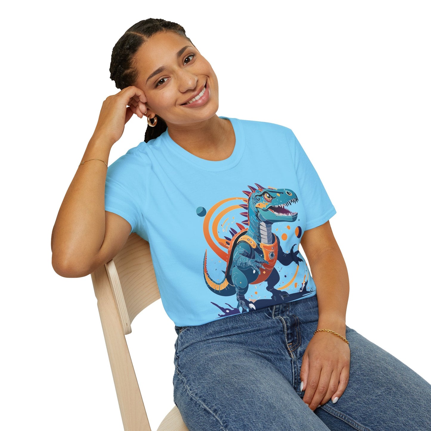 Unisex Alien T Shirt Cosmos Tee With Alien Design Gildan Softstyle 64000 Ring Spun Cotton