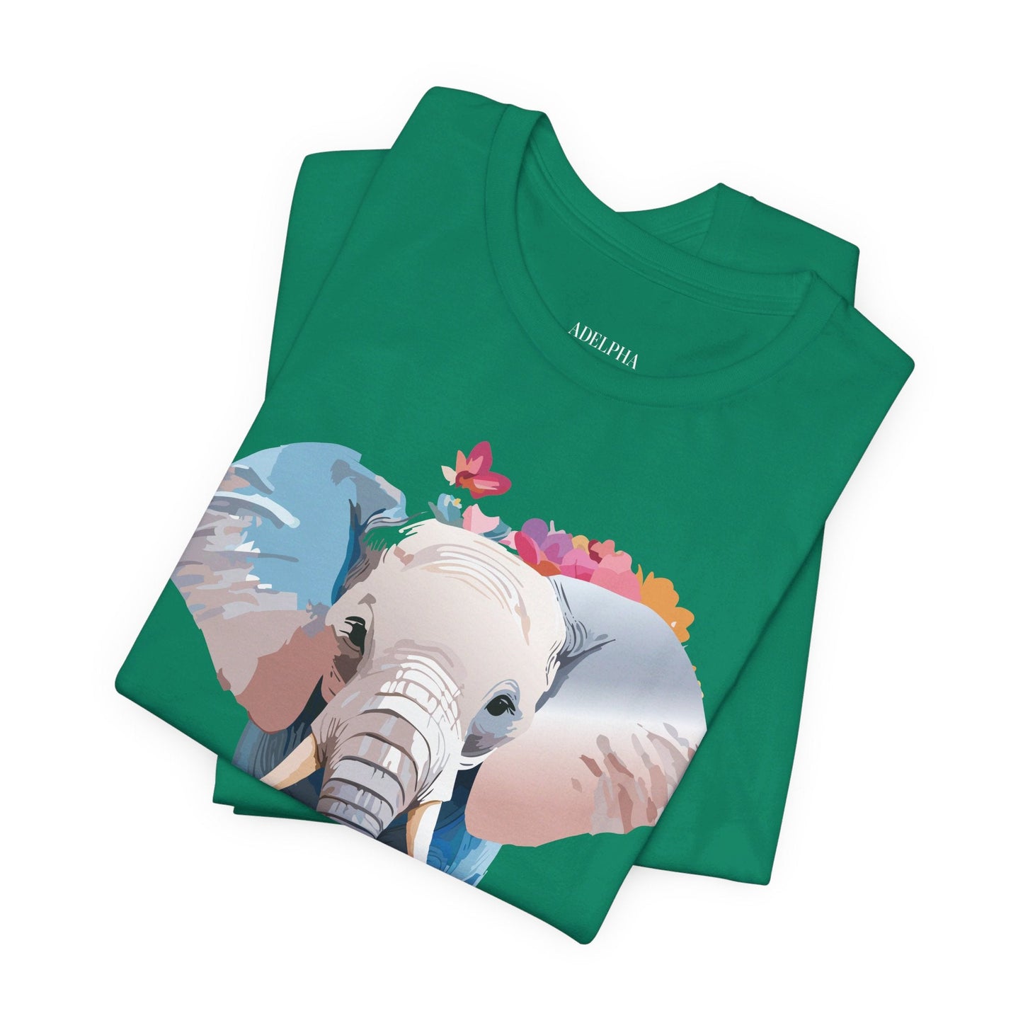 Elephant Graphic Tee Unisex Short Sleeve by Adelpha Premium Vintage Inspired Artwork