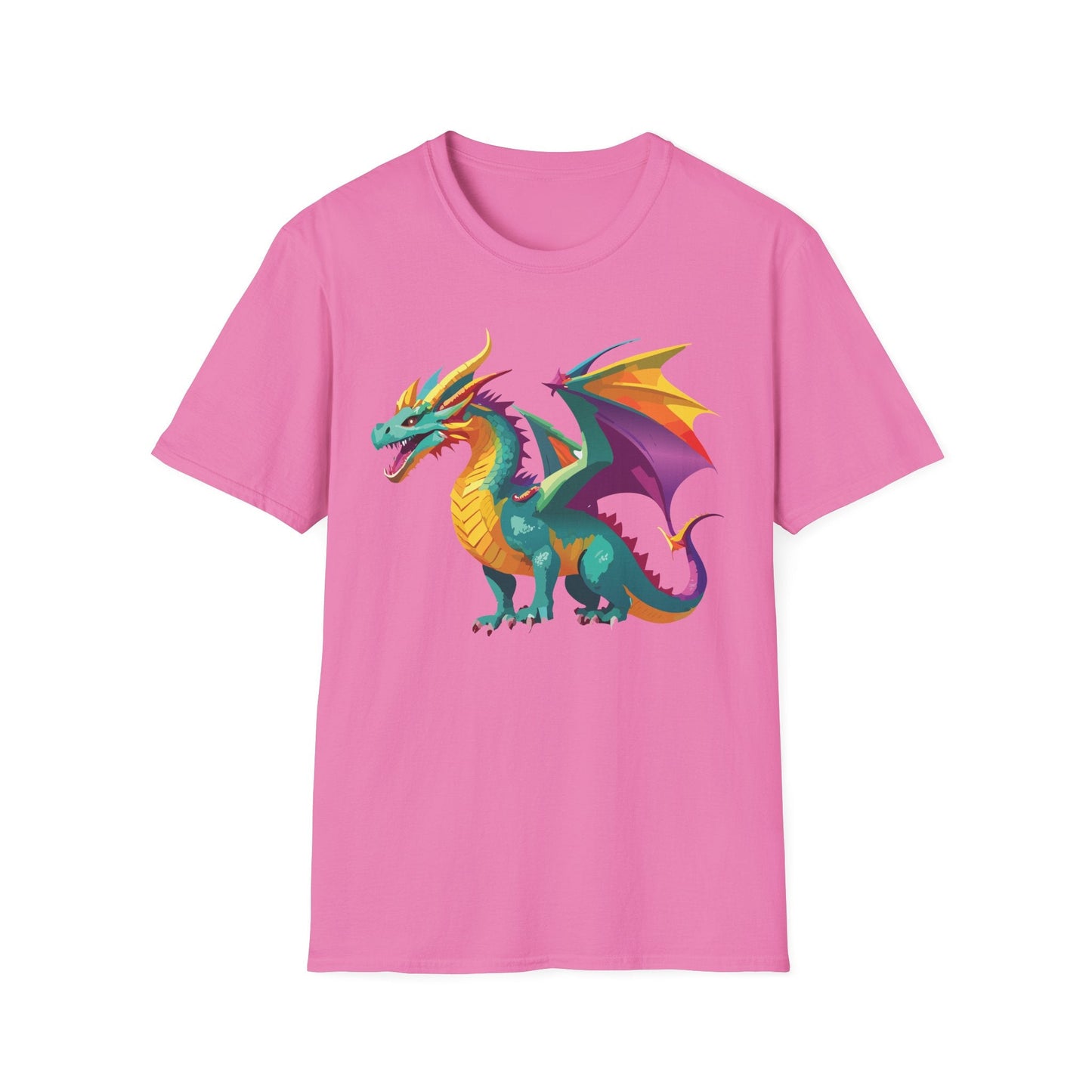 Dragon T Shirt Unisex Short Sleeve Art Design Gildan Softstyle Cotton Tee For Animal Lovers