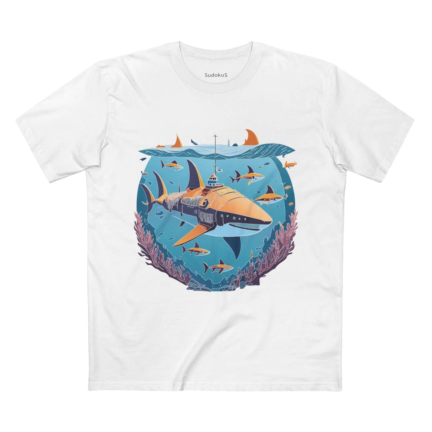 Ocean Coast Graphic Unisex 100 Cotton Staple Tee 12