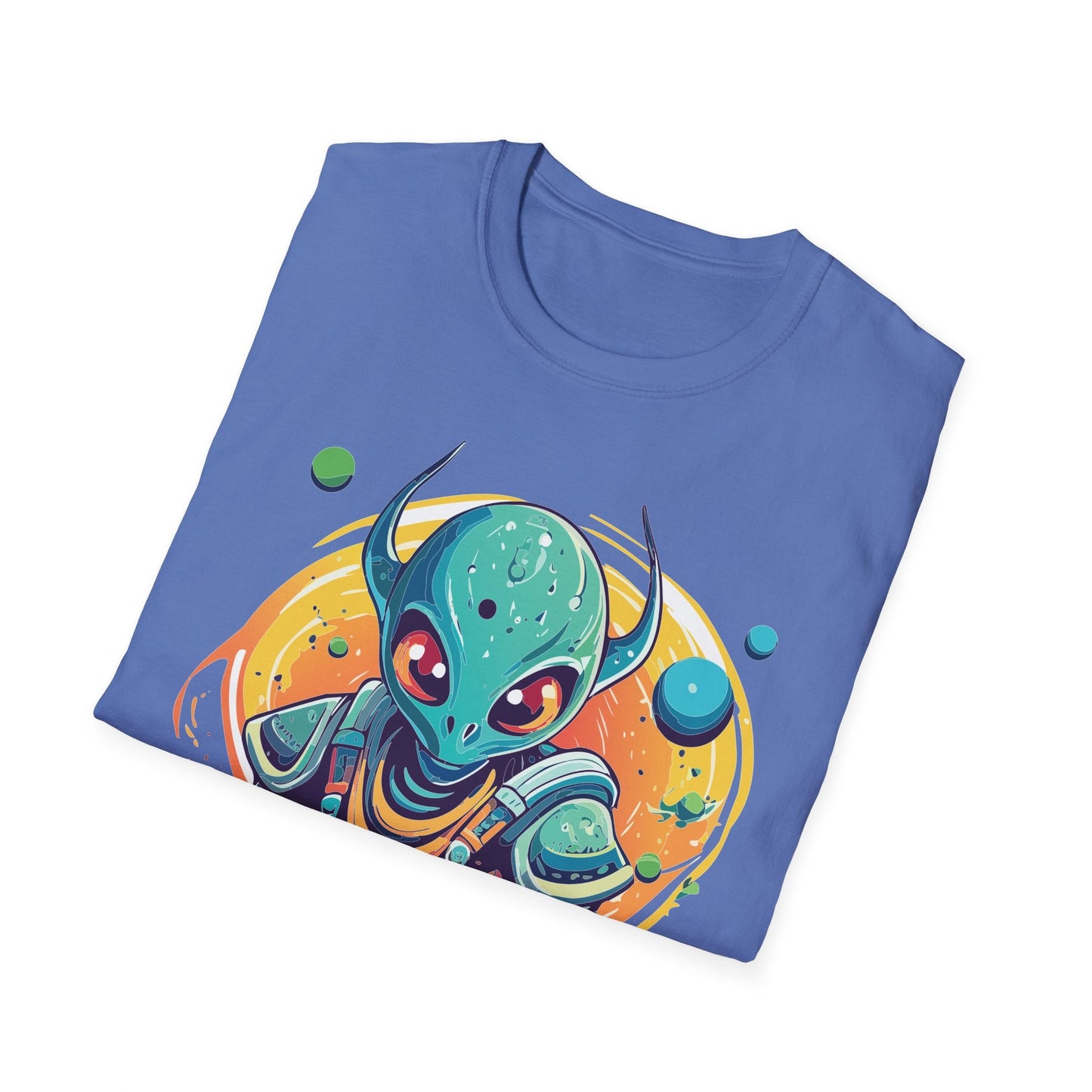 Alien Cosmos Shirt Unisex Softstyle Tee With Alien Art Design Space Theme Graphic Tee