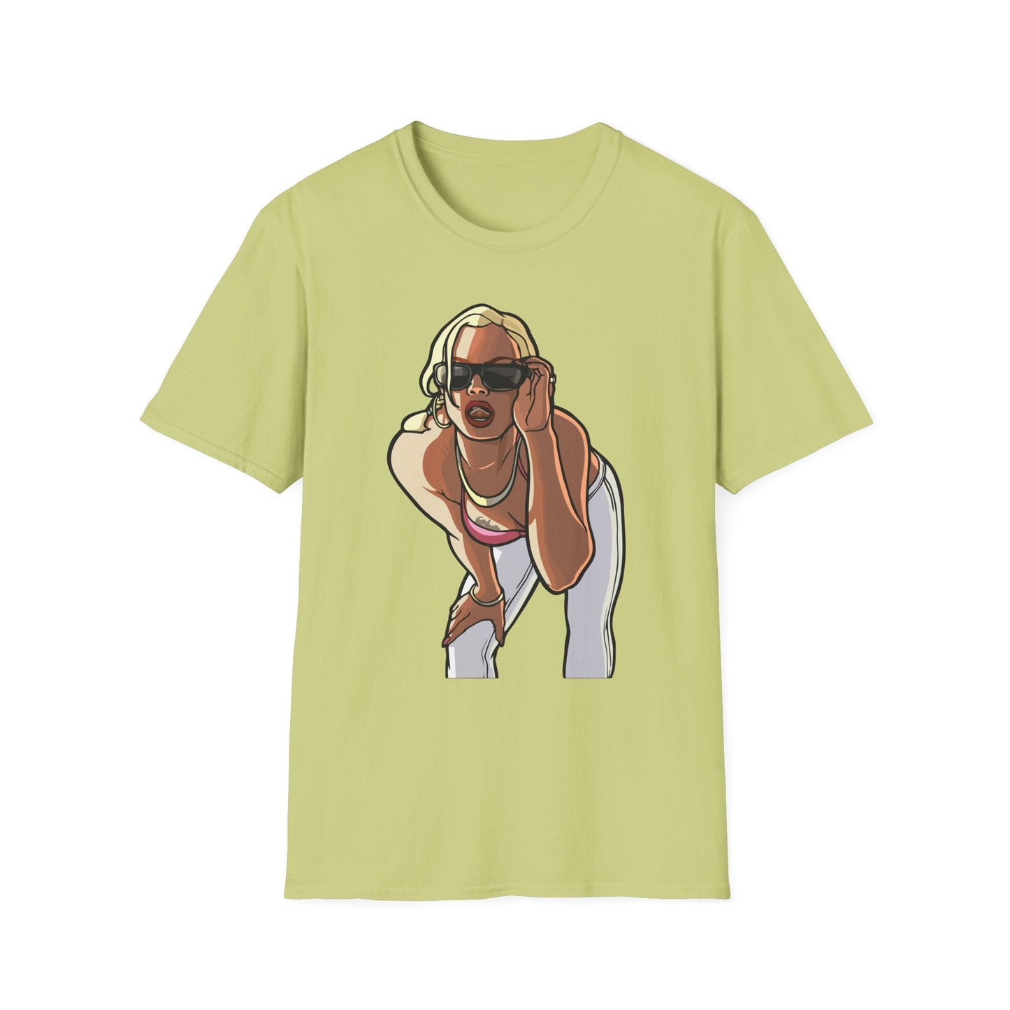 Cartoon Animation T Shirt Funny Tee Unisex Gildan Softstyle 64000 100 Percent Ring Spun Cotton