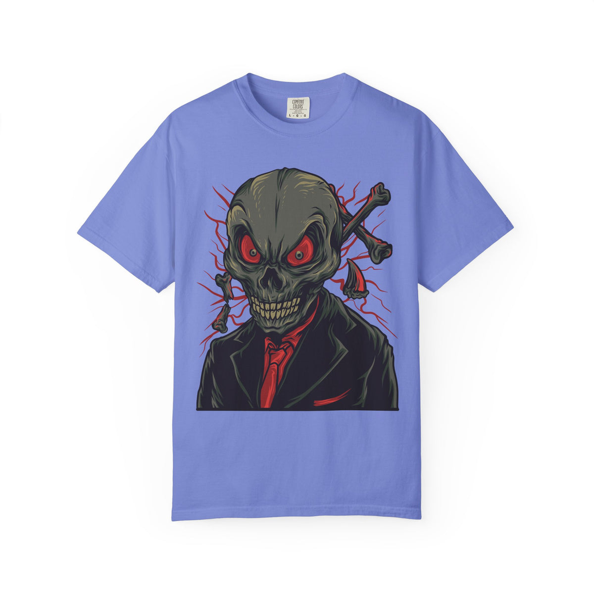 Camiseta unisex de algodón con calavera 