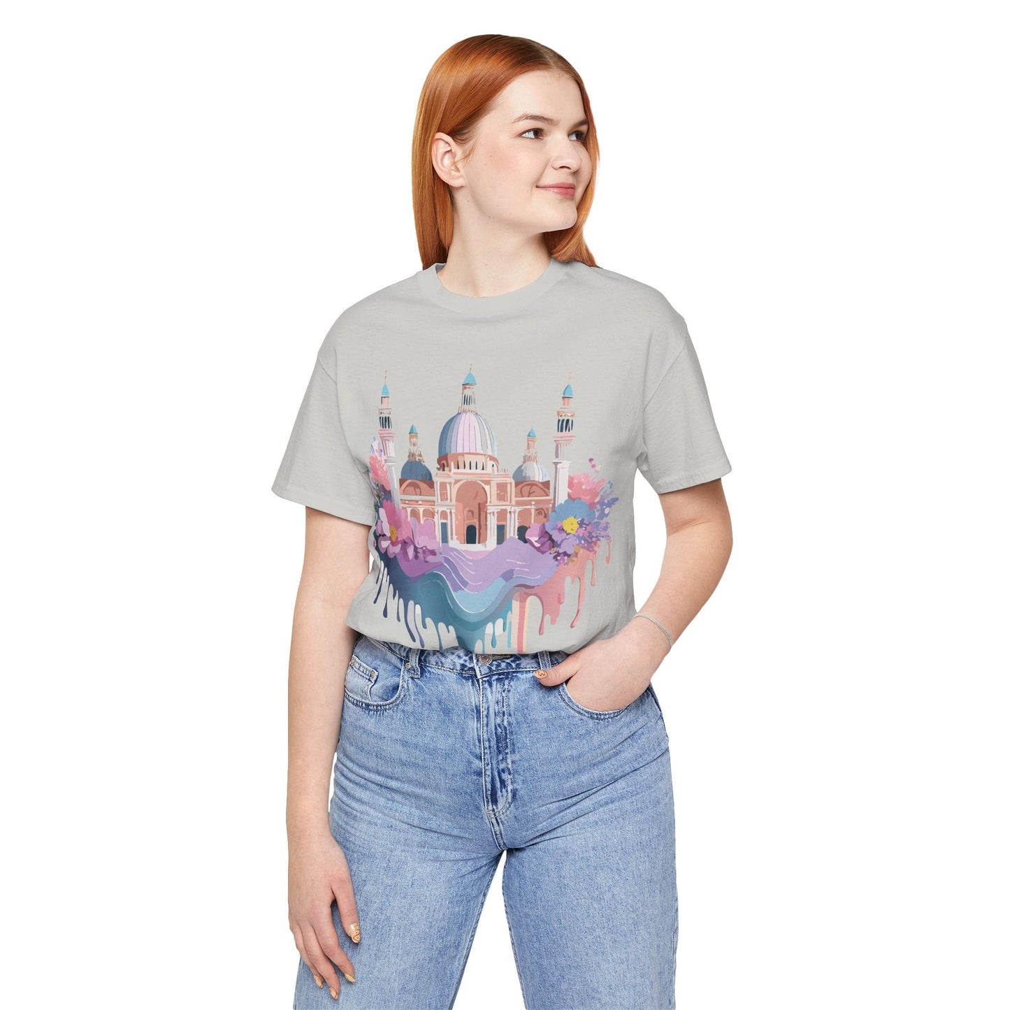 Venice Tourist Graphic Tee Unisex Jersey Short Sleeve Art Shirt By Adelpha Vintage Style