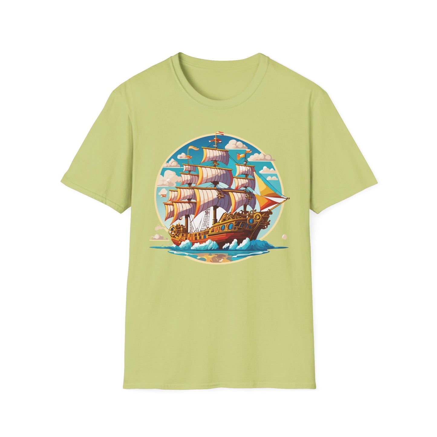 Ship T Shirts Frigate Tee Unisex Vessel Tee Shirt Gildan Softstyle 64000 Cotton Tee Classic