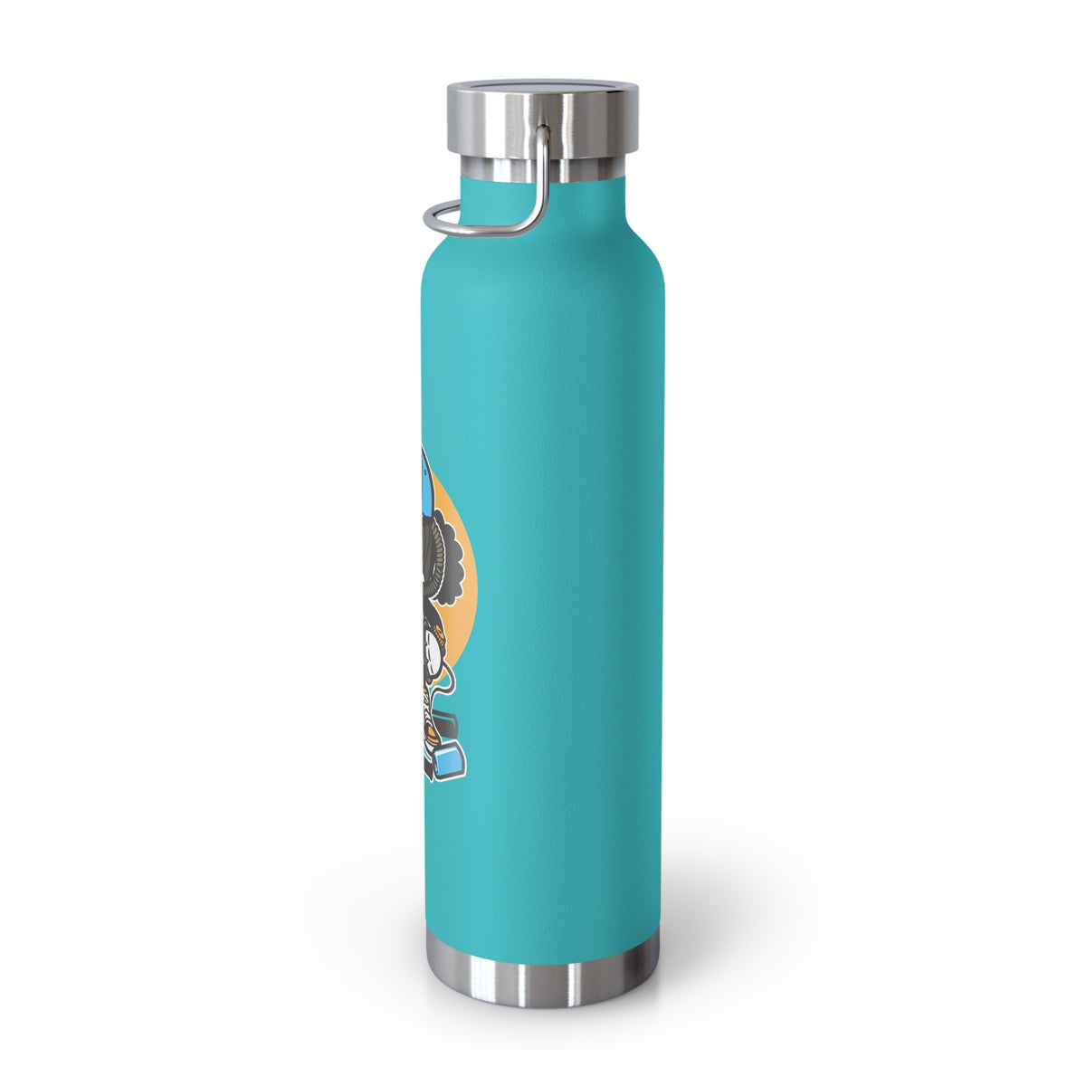 22oz Copper Insulated Water Bottle with Cartoon Design - CV48