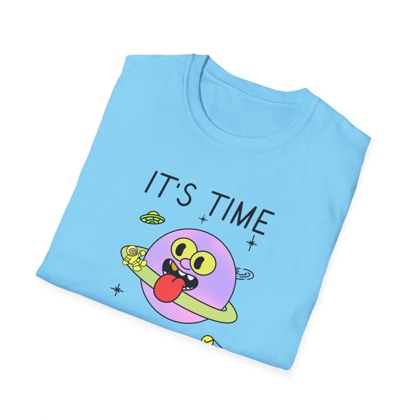 Snack Time Alien TShirt Time For My Favorite Snack Unisex Cotton Cute Space Graphic Tee