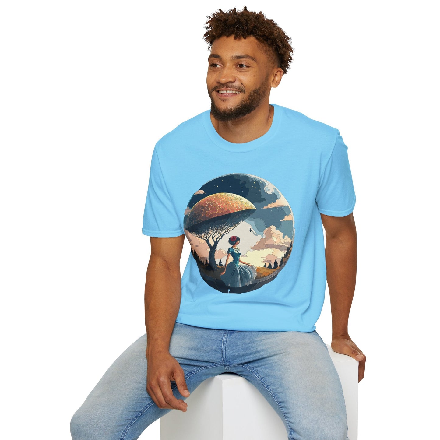 Womens Ladies Graphic T Shirts Art Design Shirt Gildan Softstyle 64000 Unisex Tee