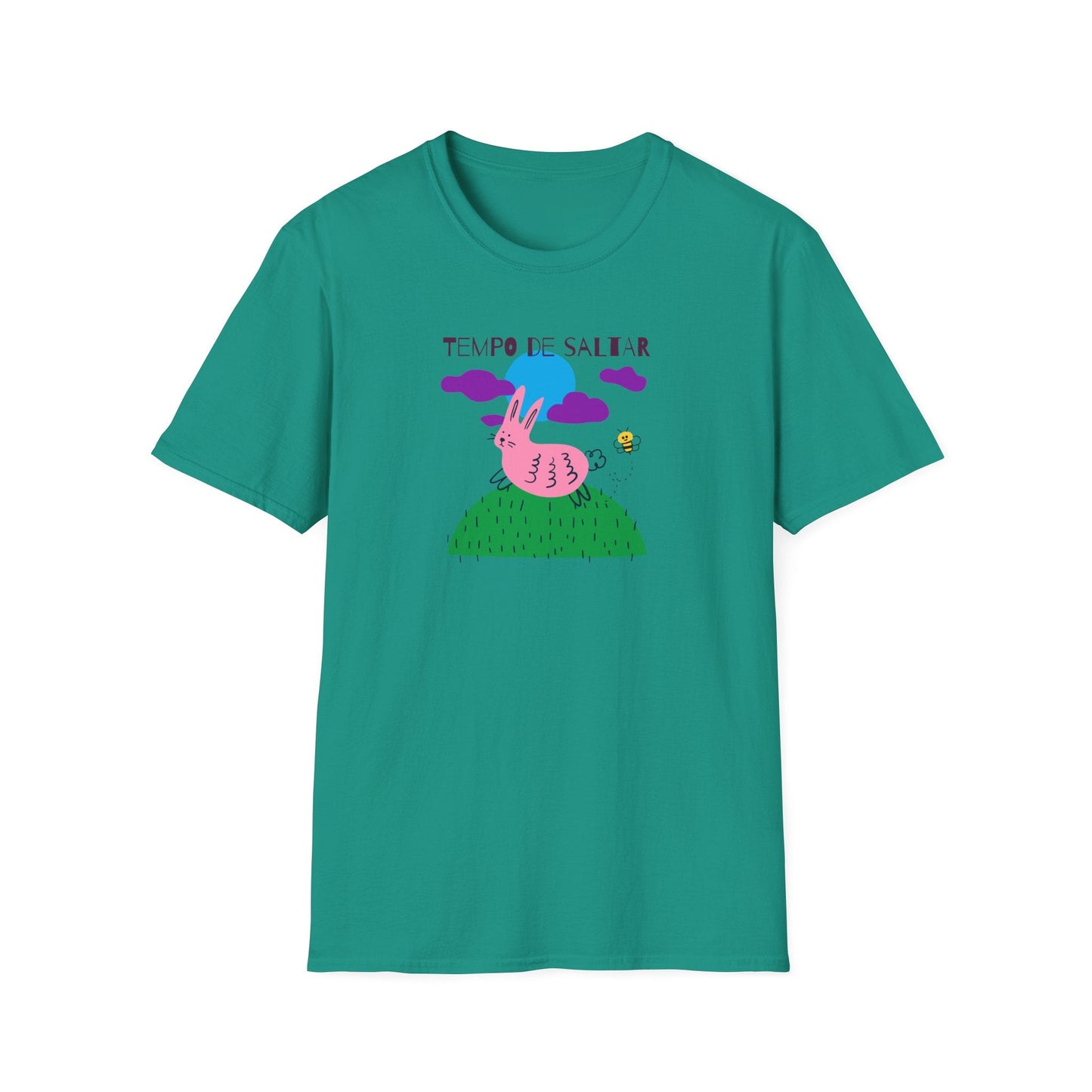 Funny Easter T Shirt Unisex Softstyle 64000 Art Design With Easter Prints 100 Percent Ring Spun Cotton