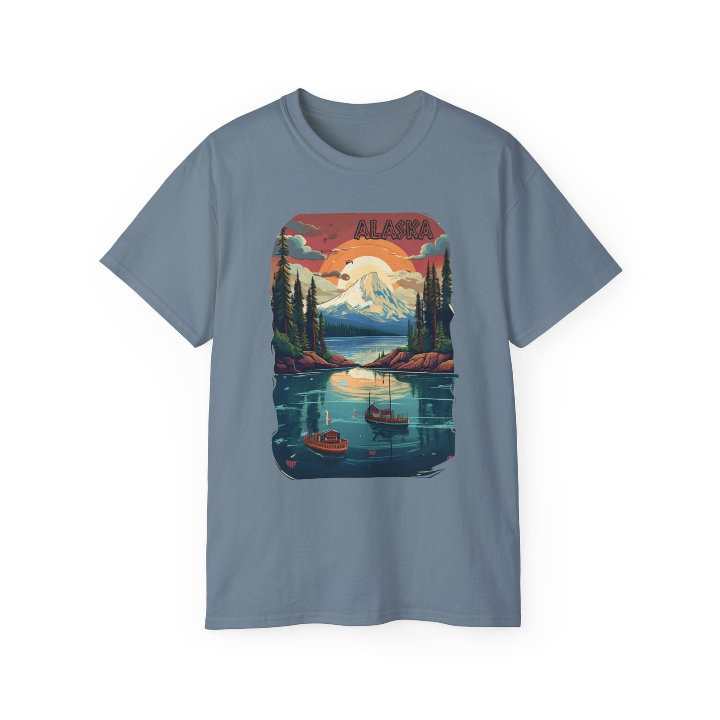 Alaska Graphic Unisex Cotton T‑Shirt 3