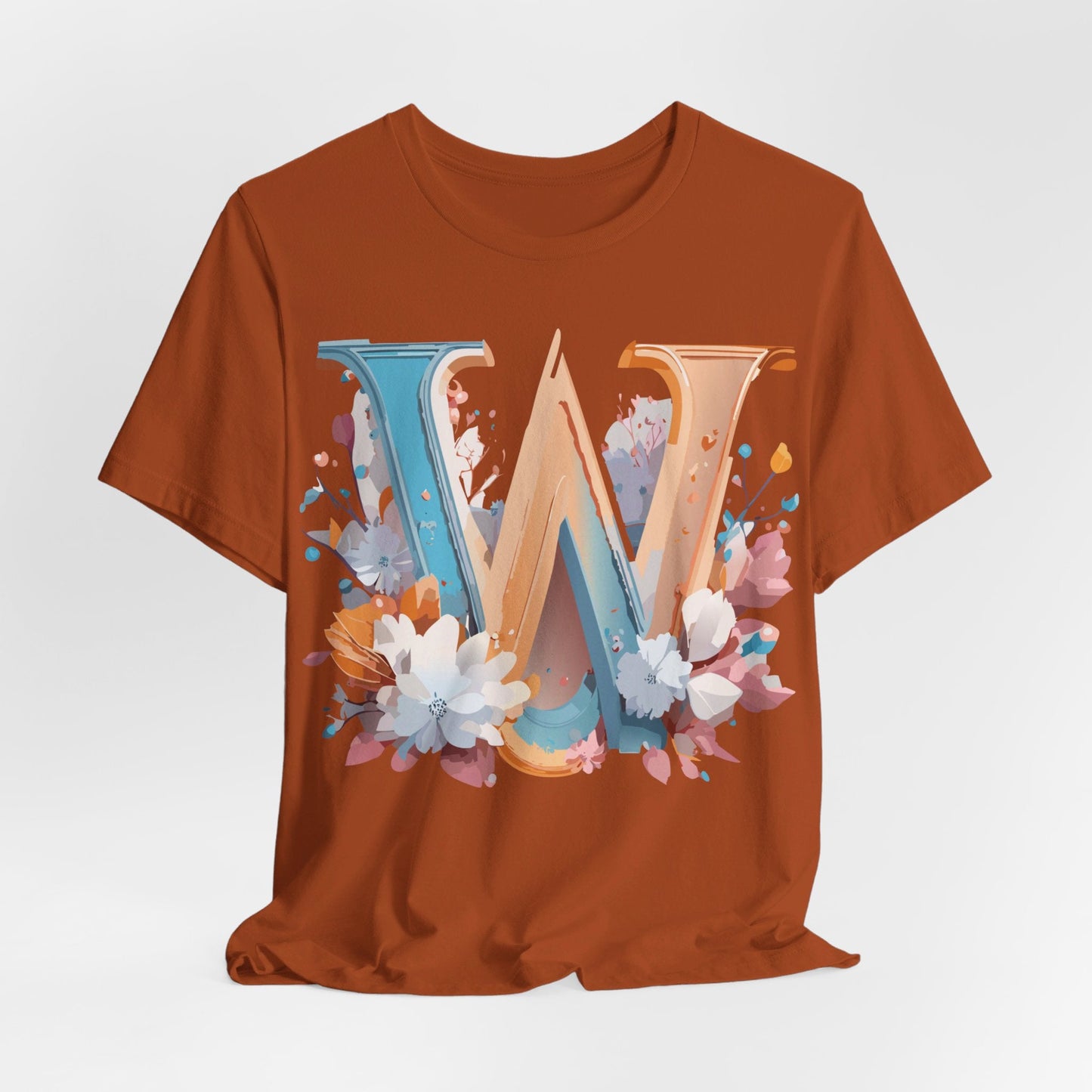 Letter W Shirt Unisex Graphic Tee By Adelpha Featuring Vintage Artwork For Everyday Casual Wear