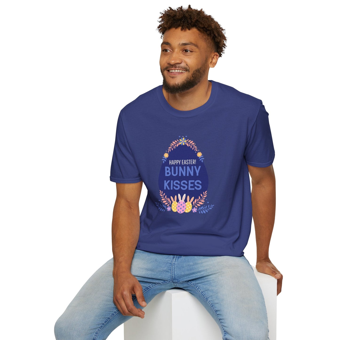 Easter Bunny Kisses T Shirt Unisex Gildan Softstyle Tee With Easter Signature Prints Design