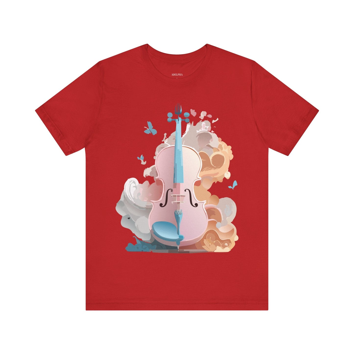 Music Graphic Unisex 100 Cotton Vintage Art with Musical Elements Tee 11