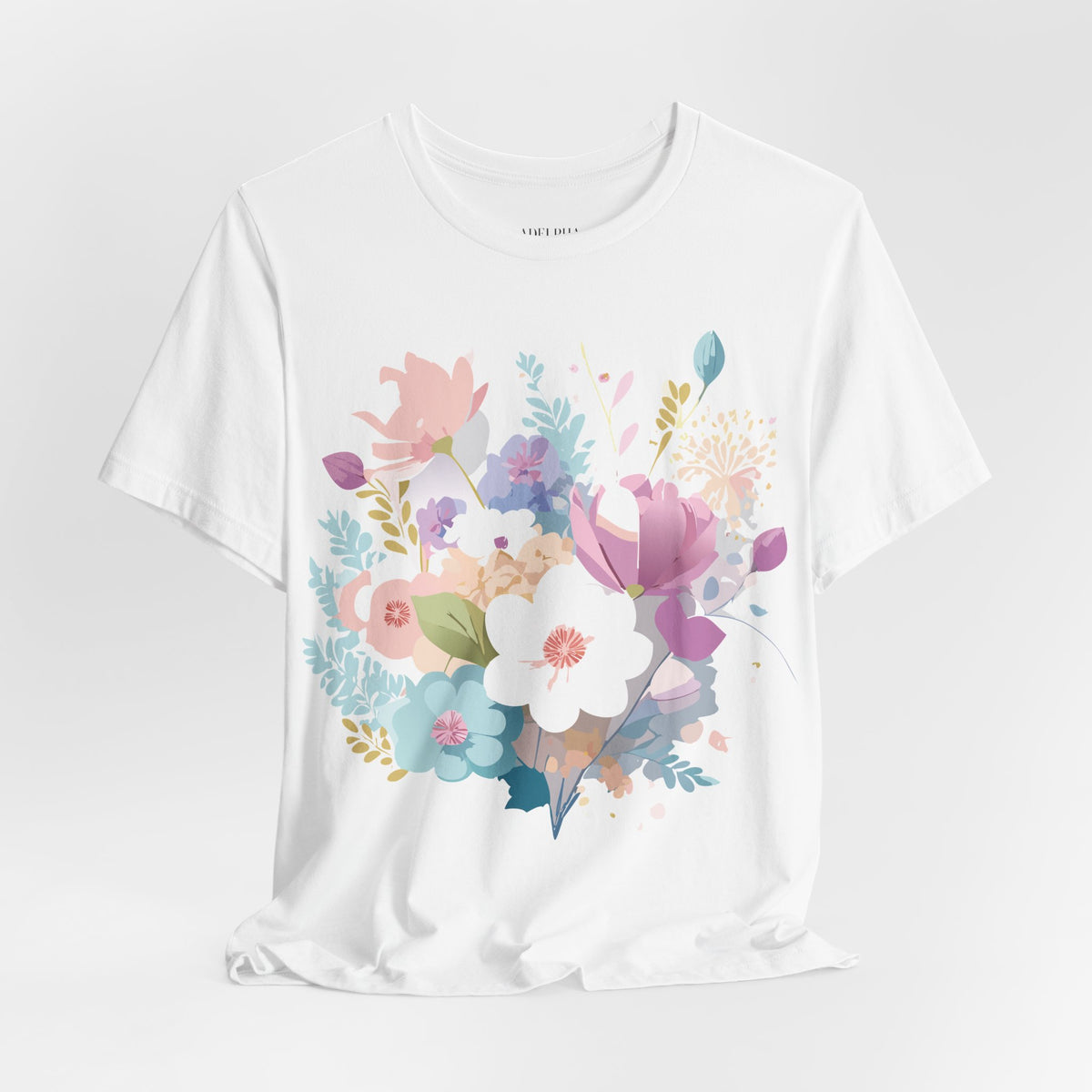 Floral Graphic Tee Shirt - Bella+Canvas Unisex 100 Cotton 42
