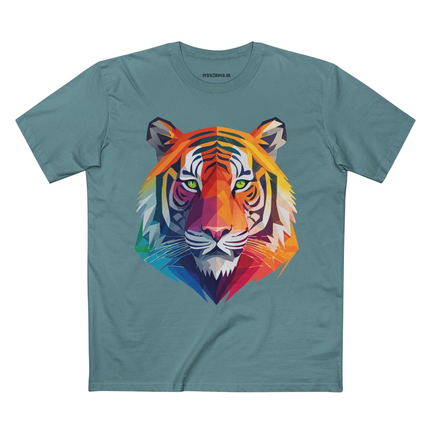 Tiger Shirt Unisex Premium Cotton Staple Tee With Original Art Design From Retro2Nova Collection For Everyday Wear