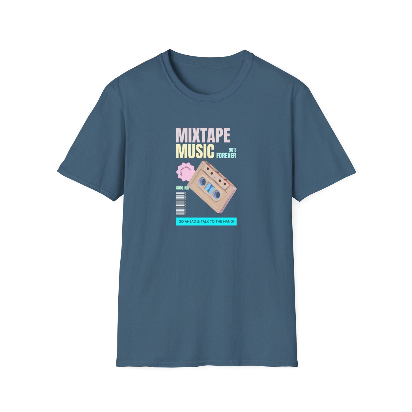Mixtape Music T-Shirt Unisex Cotton Retro Cassette Graphic Tee