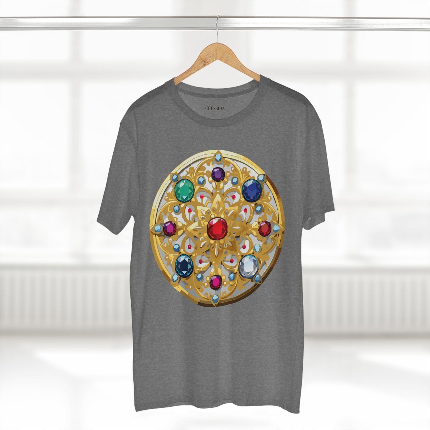 Medallion Graphic T-Shirt Unisex 100 Cotton With Gold Art Design Medal Tee 6