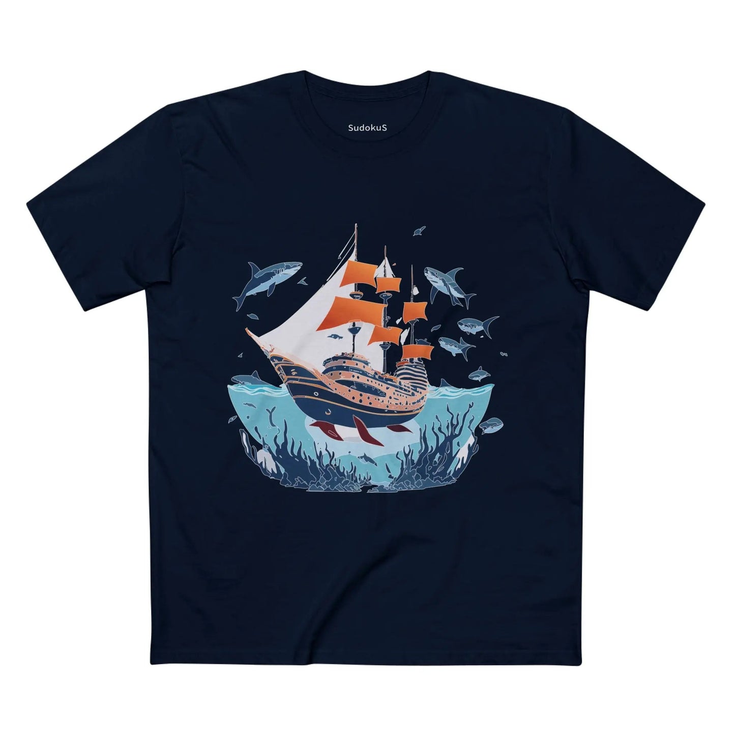 Ocean Coast Graphic Unisex 100 Cotton Staple Tee 26