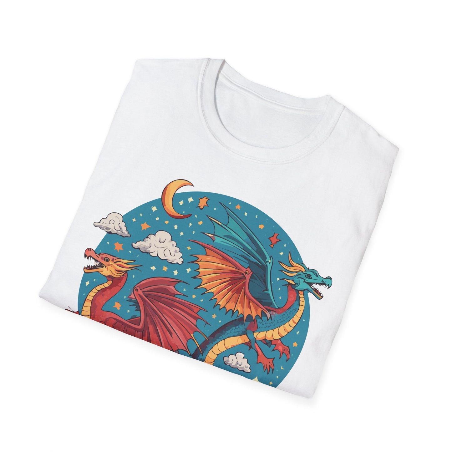 Dragon Graphic Unisex 100 Cotton Tee with Animal Artwork Design 16