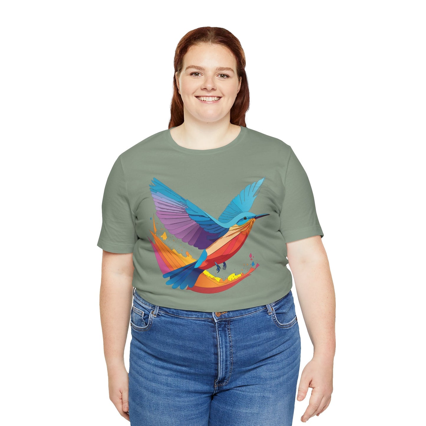 Unisex Animal Shirt Art Design Tee With Wild Animals Print Soft Comfortable Short Sleeve Tee