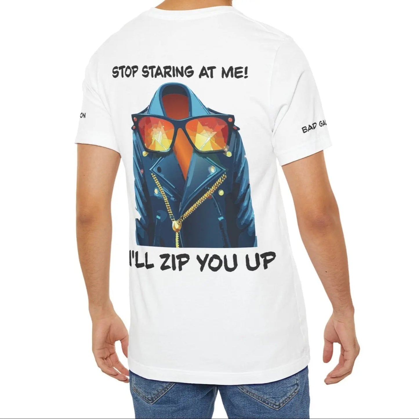 Animal T Shirt By Bad Galaxy Unisex 100 Percent Cotton Graphic Tee Eco Friendly Made In USA