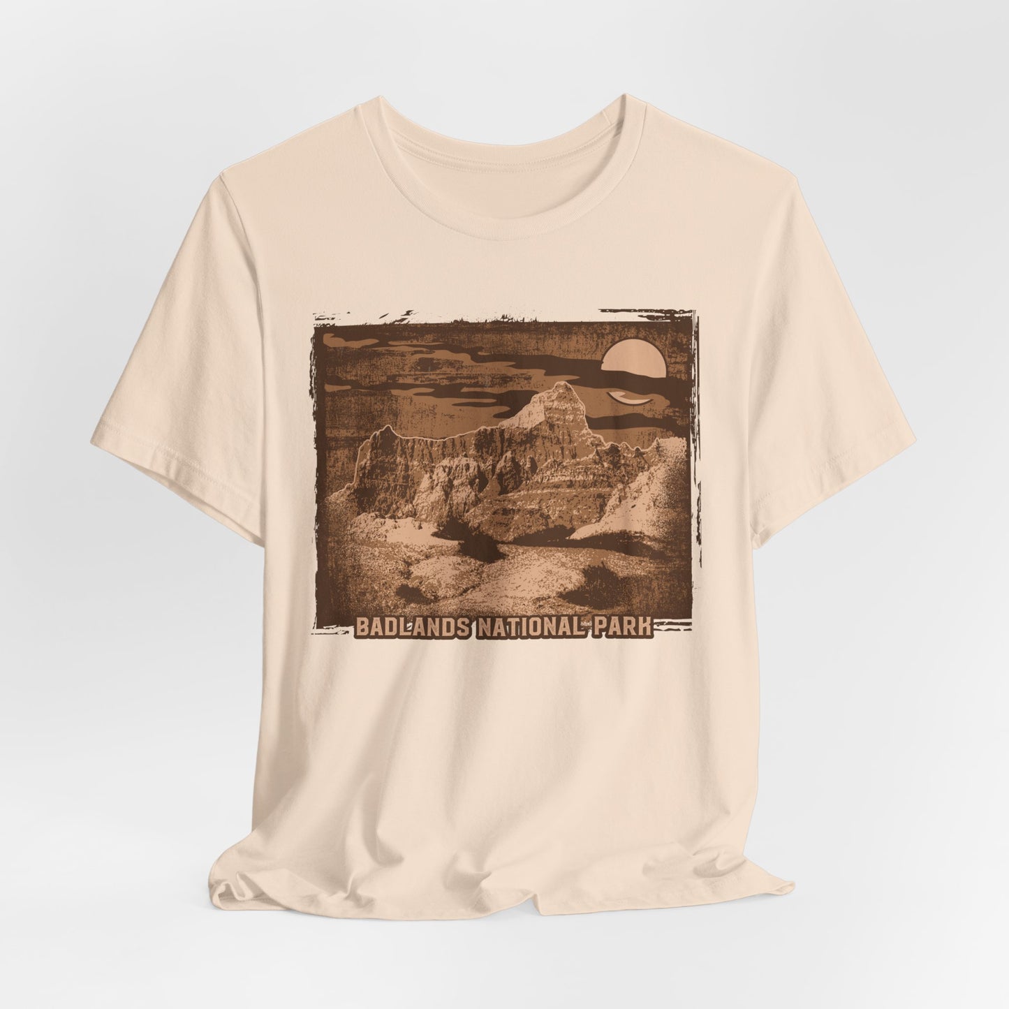 Badlands Retro Poster Graphic Design Tee, Badlands Shirt, Vintage Tees, Art Design T-Shirt, Graphic Tee, Retro Art Shirts