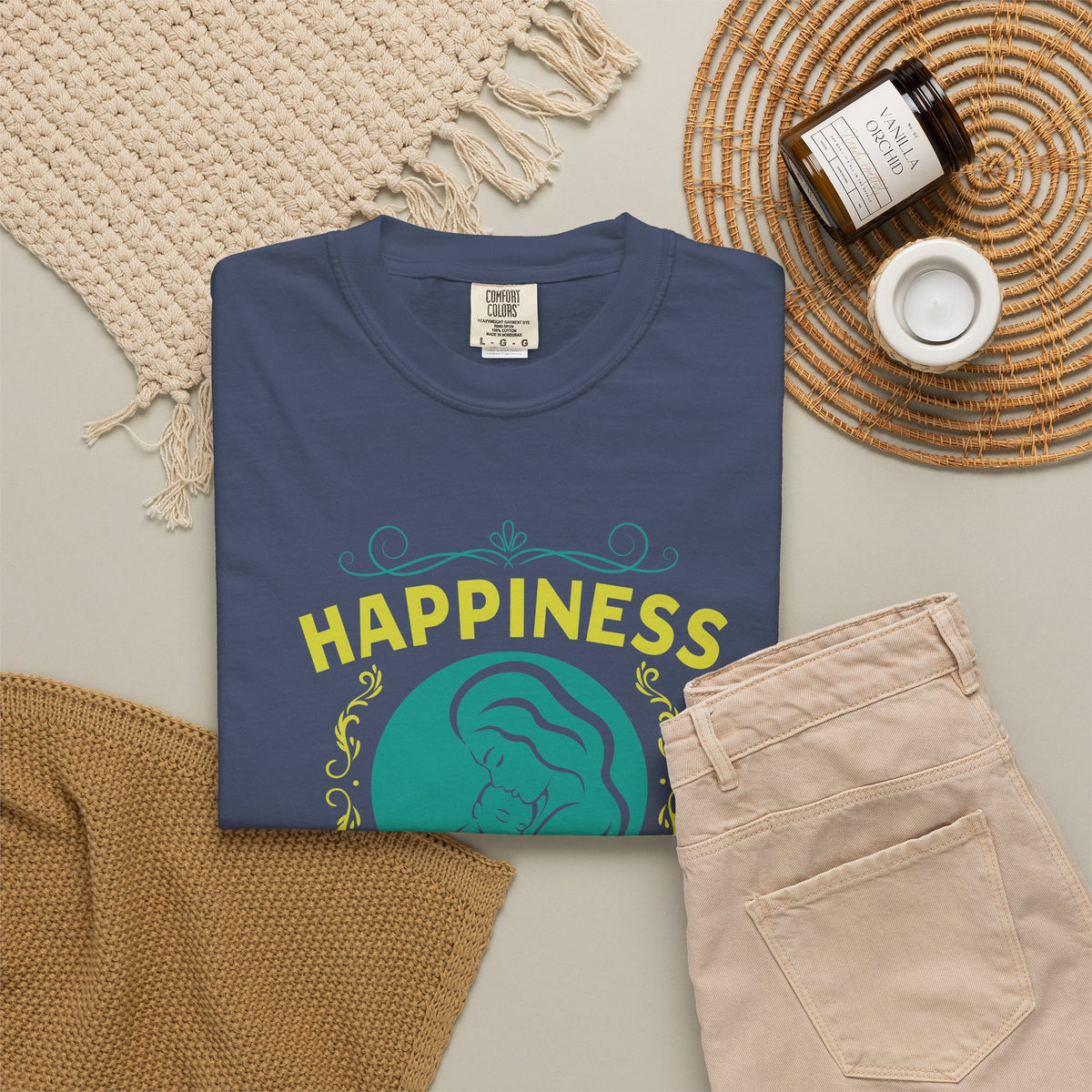 Mom T-shirt Mother's Day Mama Tee Unisex Comfort Colors Garment-Dyed Cotton h19