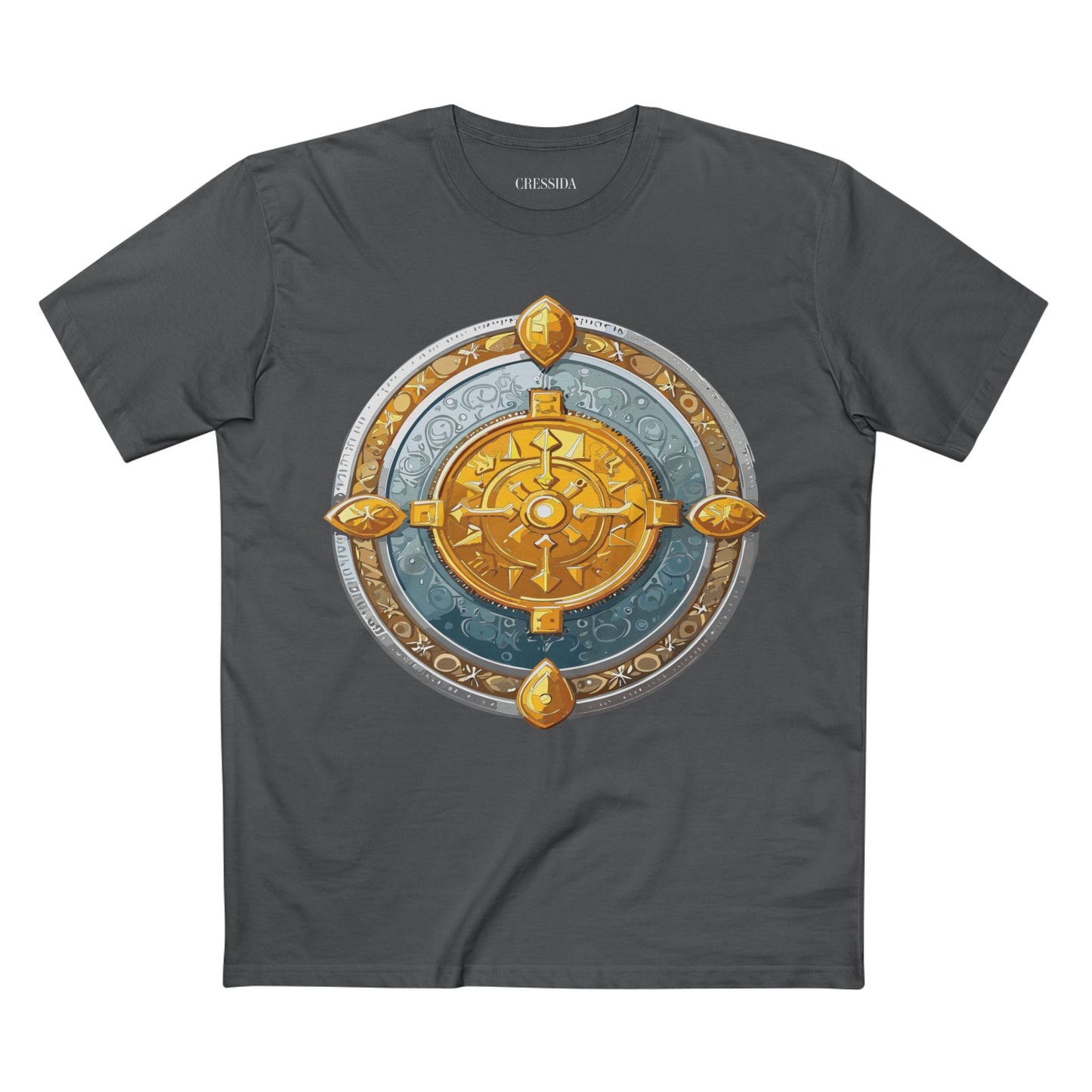 Antique Gold Coin Graphic Design T-Shirt Unisex 100 Cotton With Golden Print Artwork Tee 7
