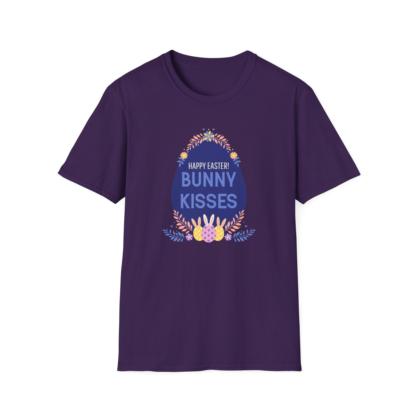 Easter Bunny Kisses T Shirt Unisex Gildan Softstyle Tee With Easter Signature Prints Design