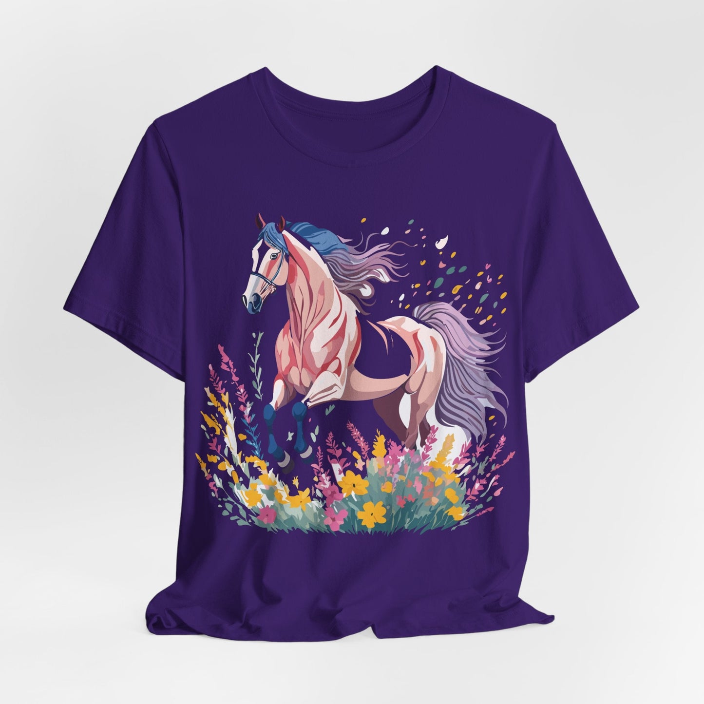 Horse Graphic Tee Unisex Short Sleeve Jersey Shirt Adelpha Vintage Inspired Art Collection