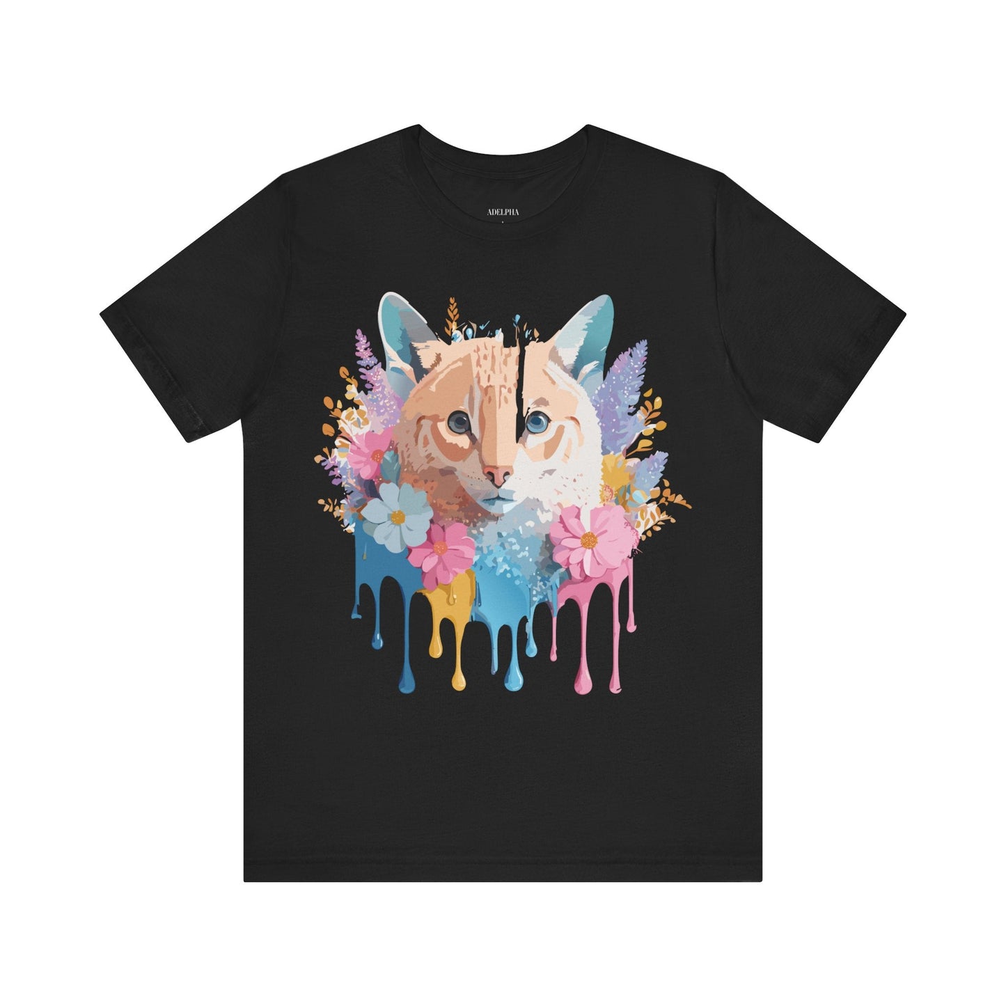 Cat Graphic Tee Unisex Vintage Art Design Adelpha Premium Comfort