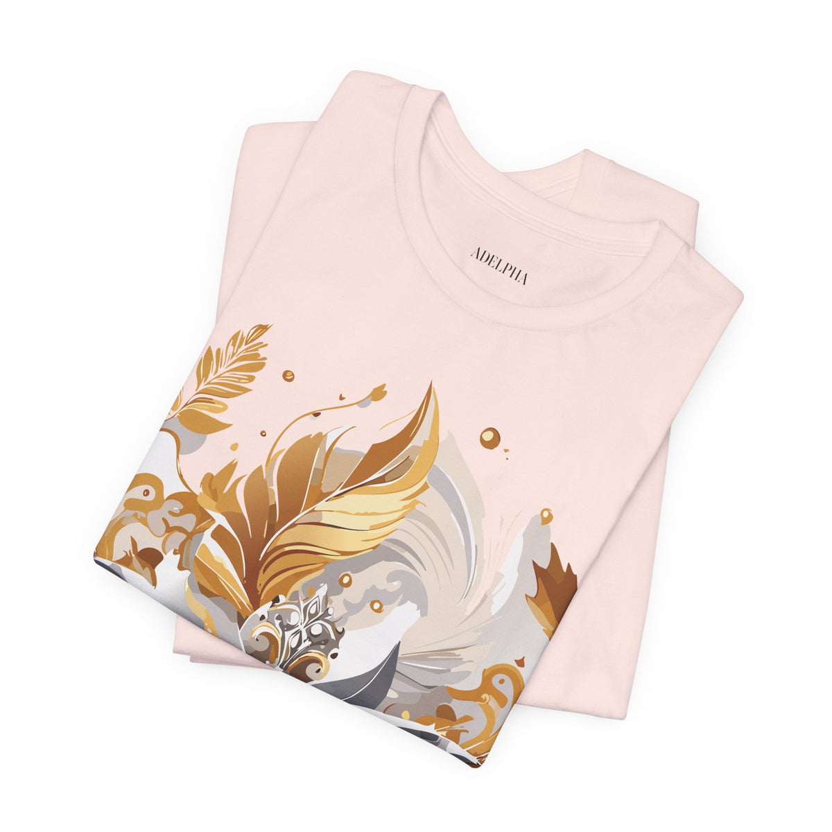 Jewelry Graphic Unisex Cotton Bella+Canvas Tee with Gemstones Art Design m26