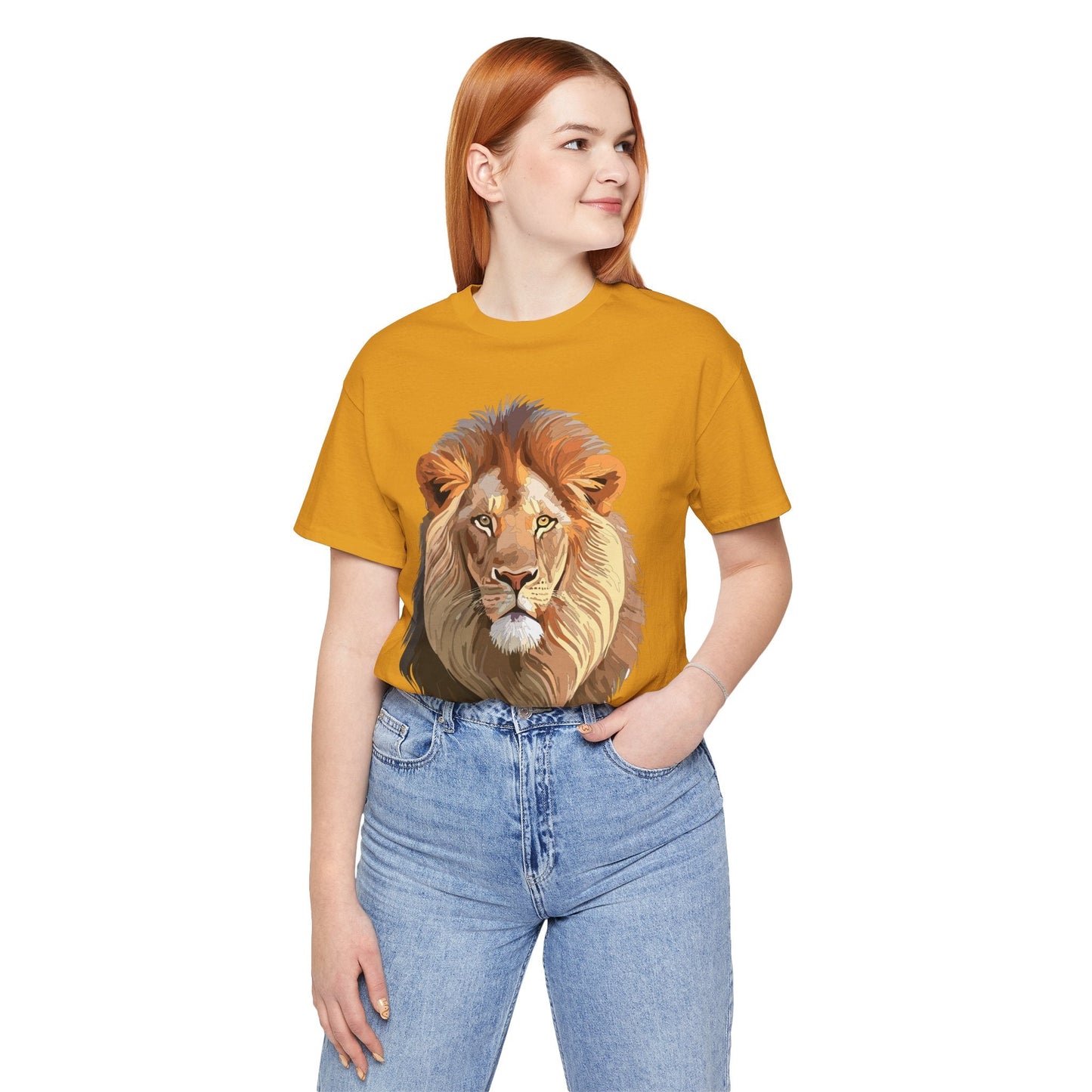 Unisex Animal Graphic Tee Shirt With Wild Animals Art Design For Everyday Wear Casual