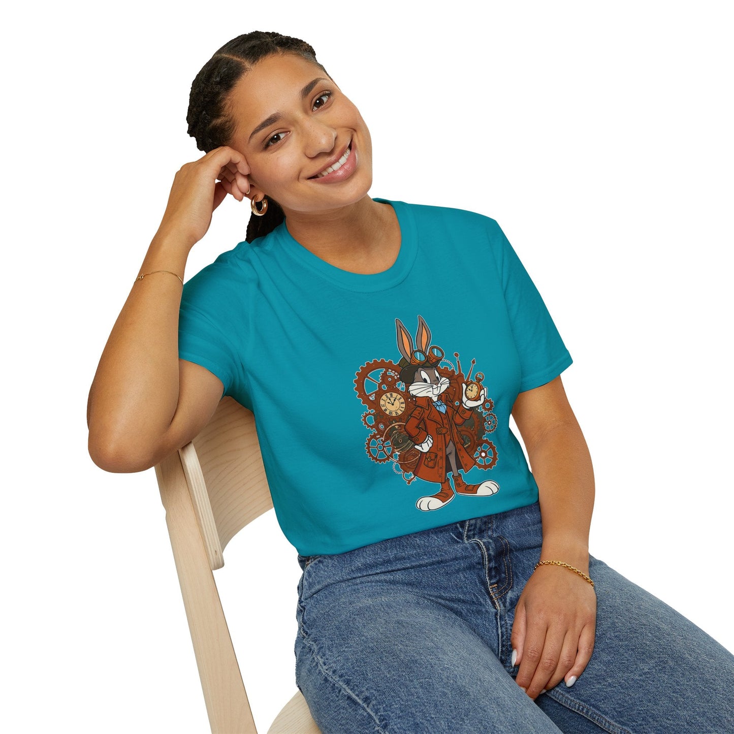 Bugs Bunny Shirt Unisex T Shirt Cartoon Tee 100 Percent Cotton Gildan Softstyle Graphic Tee