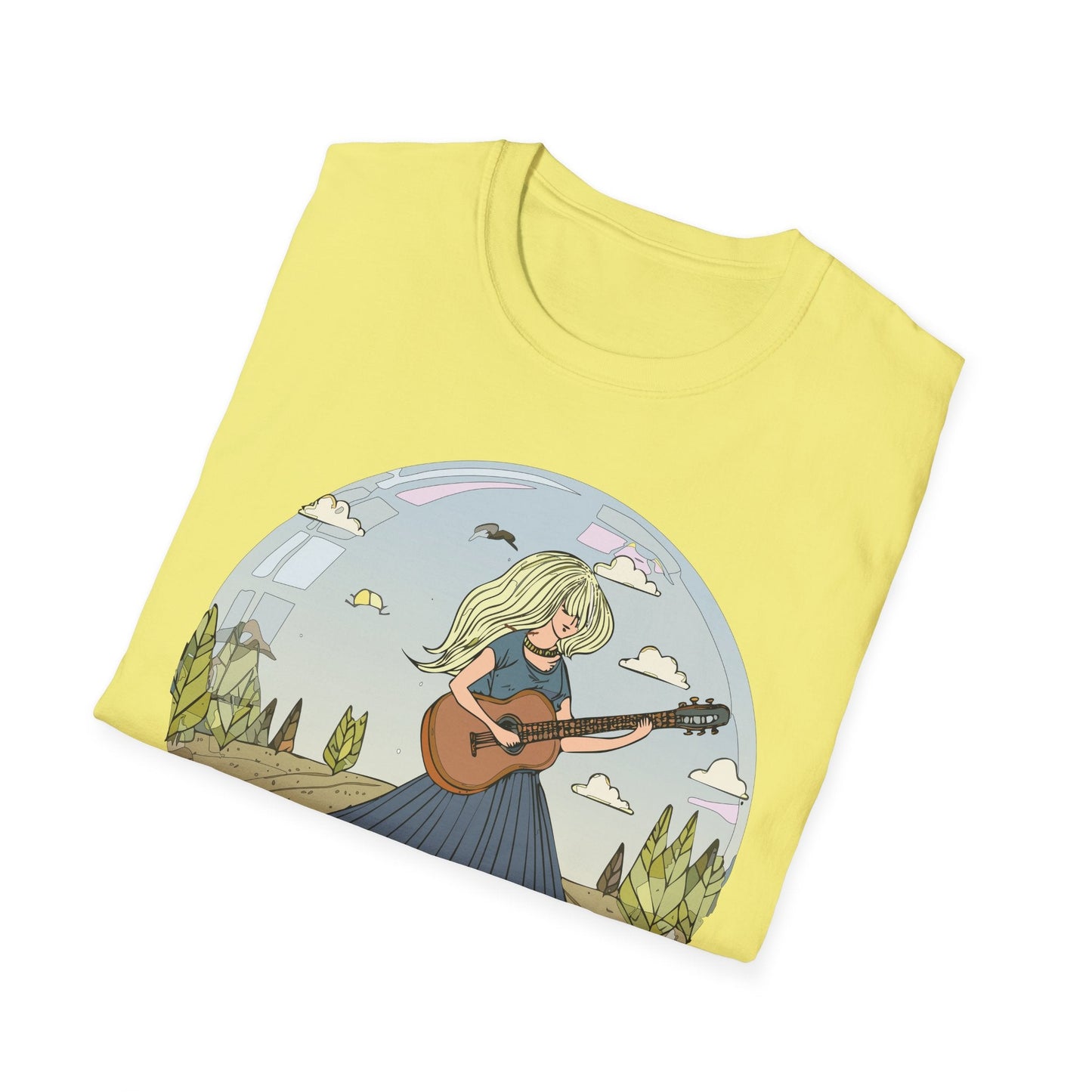 Womens Graphic T Shirt Art Design Tee Softstyle Cotton Ring-Spun Unisex Short Sleeve