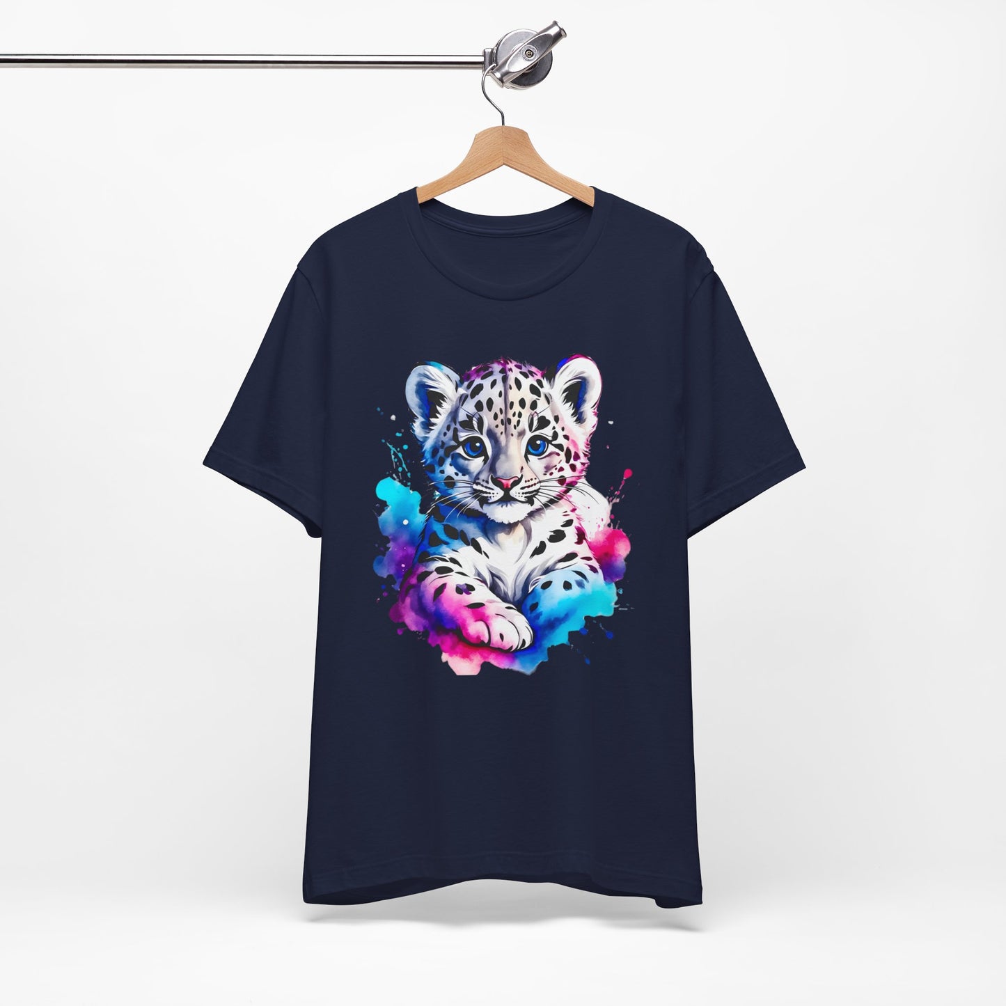 Baby Leopard Shirt, Cute Leopard Tee Shirt, Animal T-Shirt, Gepard Top, Animal Tees, Art Design T-Shirt, Graphic Tee