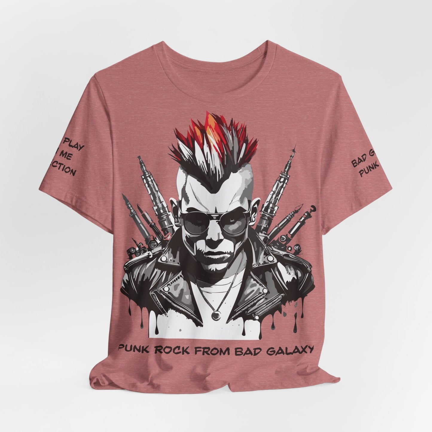 Punk Rock Tee Shirt Made To Order 100 Percent Cotton Lightweight Printed In USA Free Shipping